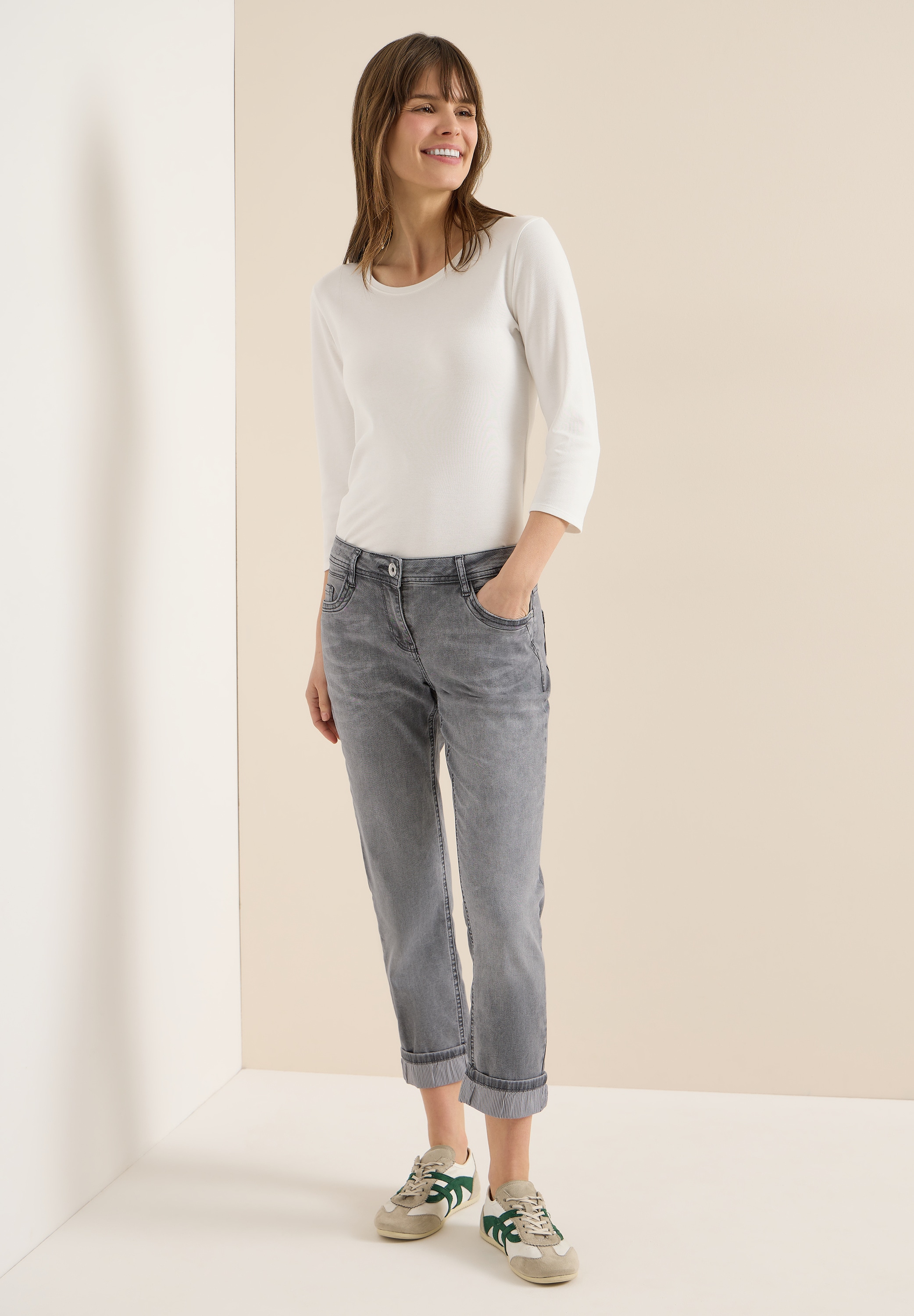 Cecil Comfort-fit-Jeans Middle Waist