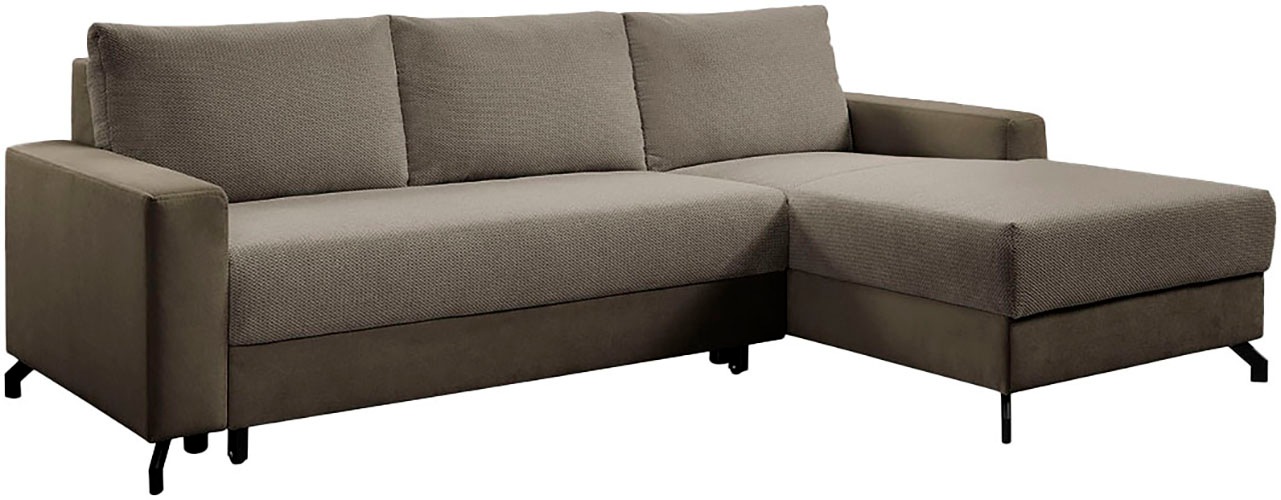 exxpo - sofa fashion Ecksofa "Quattro L-Form, B/T: 247/162 cm" wahlweise mi günstig online kaufen