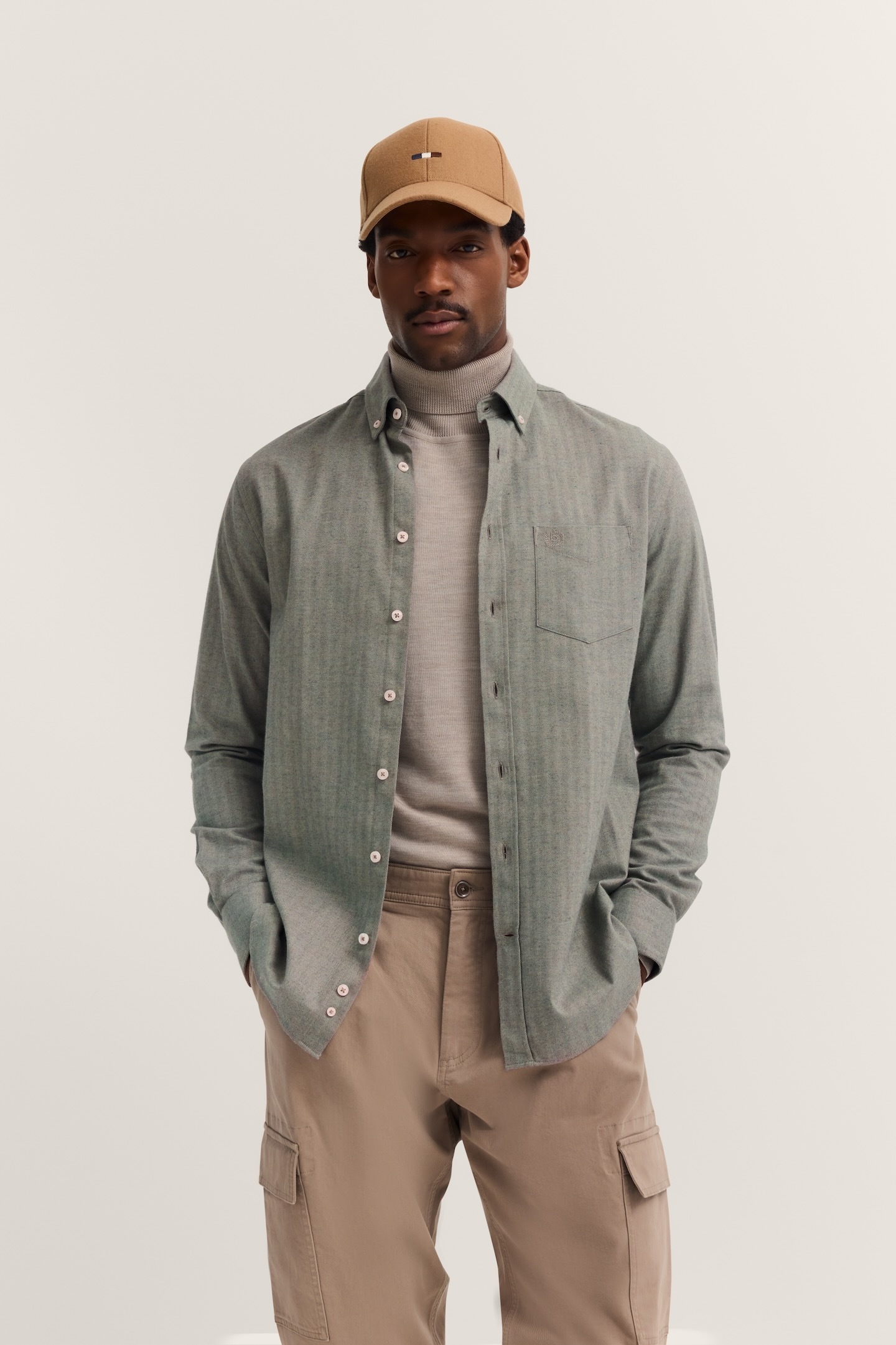 bugatti Langarmhemd "Soft Cotton", im Modern Fit mit Button-Down Kragen günstig online kaufen