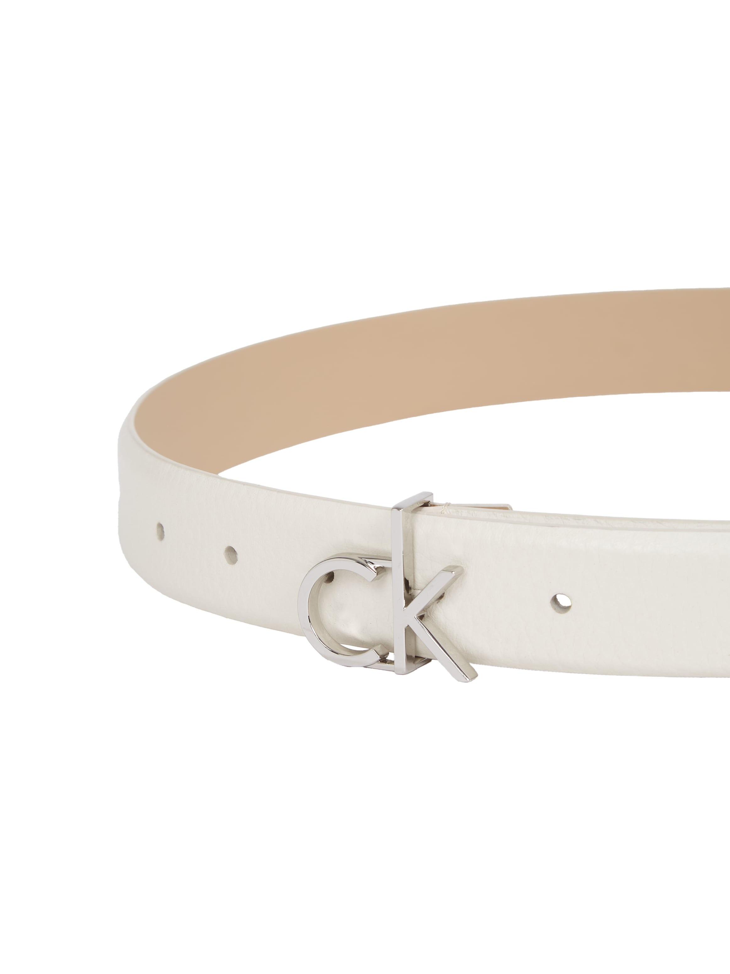 Calvin Klein Ledergürtel »CK LOGO BUCKLE BELT 3.0_PBL«, mit Logoprägung als Schließe