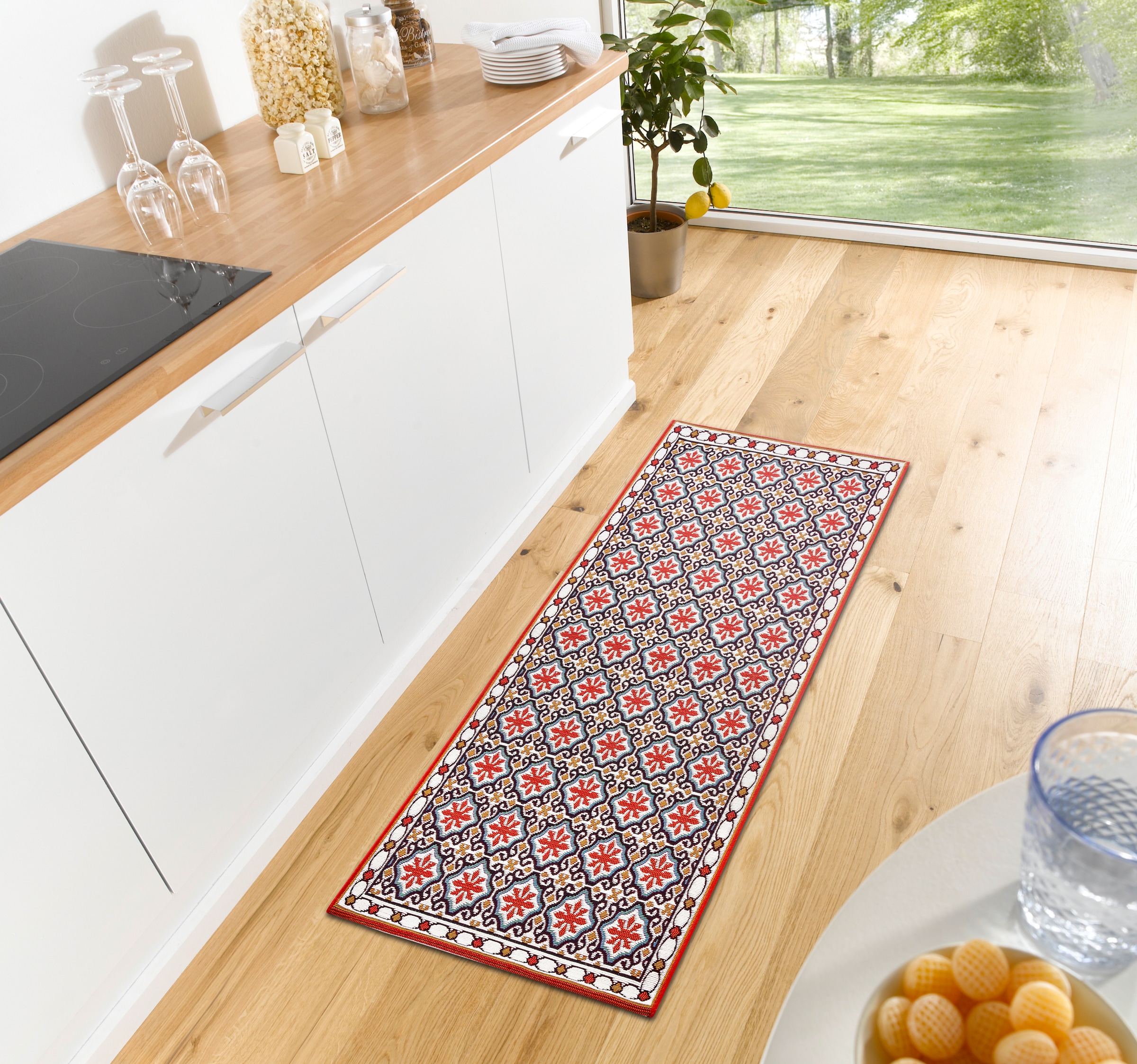 pflegeleicht, Mosaik, | Fliesen Muster, Home Teppich rechteckig, HANSE BAUR Flur »Retro«, Küche, Läufer Anti-Slip,