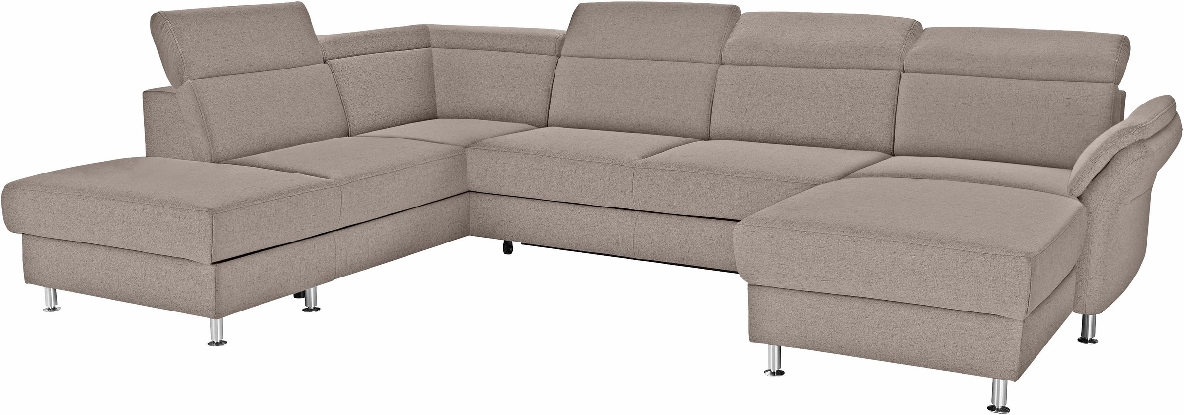 sit&more Wohnlandschaft »Avignon U-Form«, wahlweise mit Bettfunktion und Stauraum, inklusive Kopfteilverstellung
