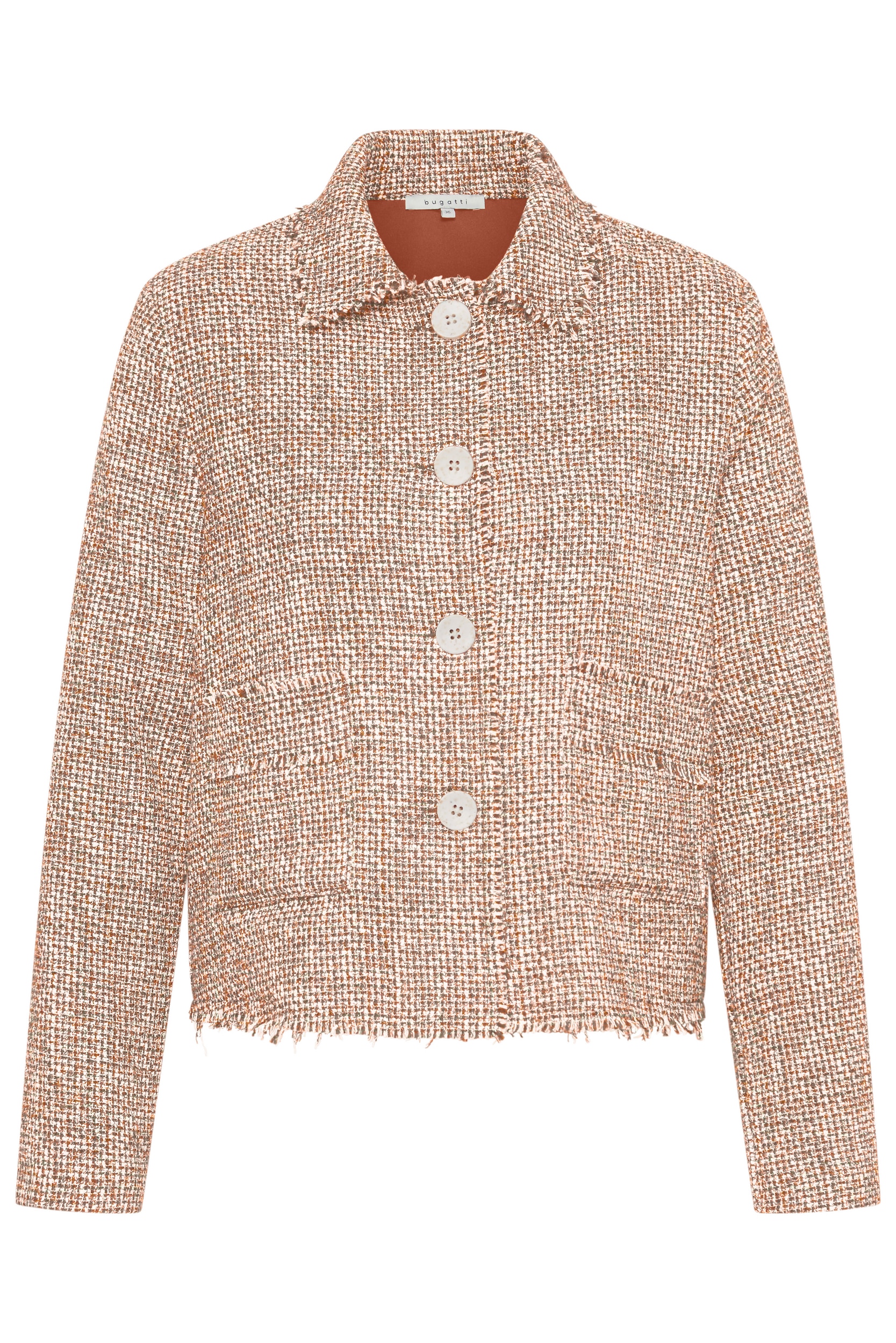 bugatti Kurzjacke ohne Kapuze Baumwoll-Mix günstig online kaufen