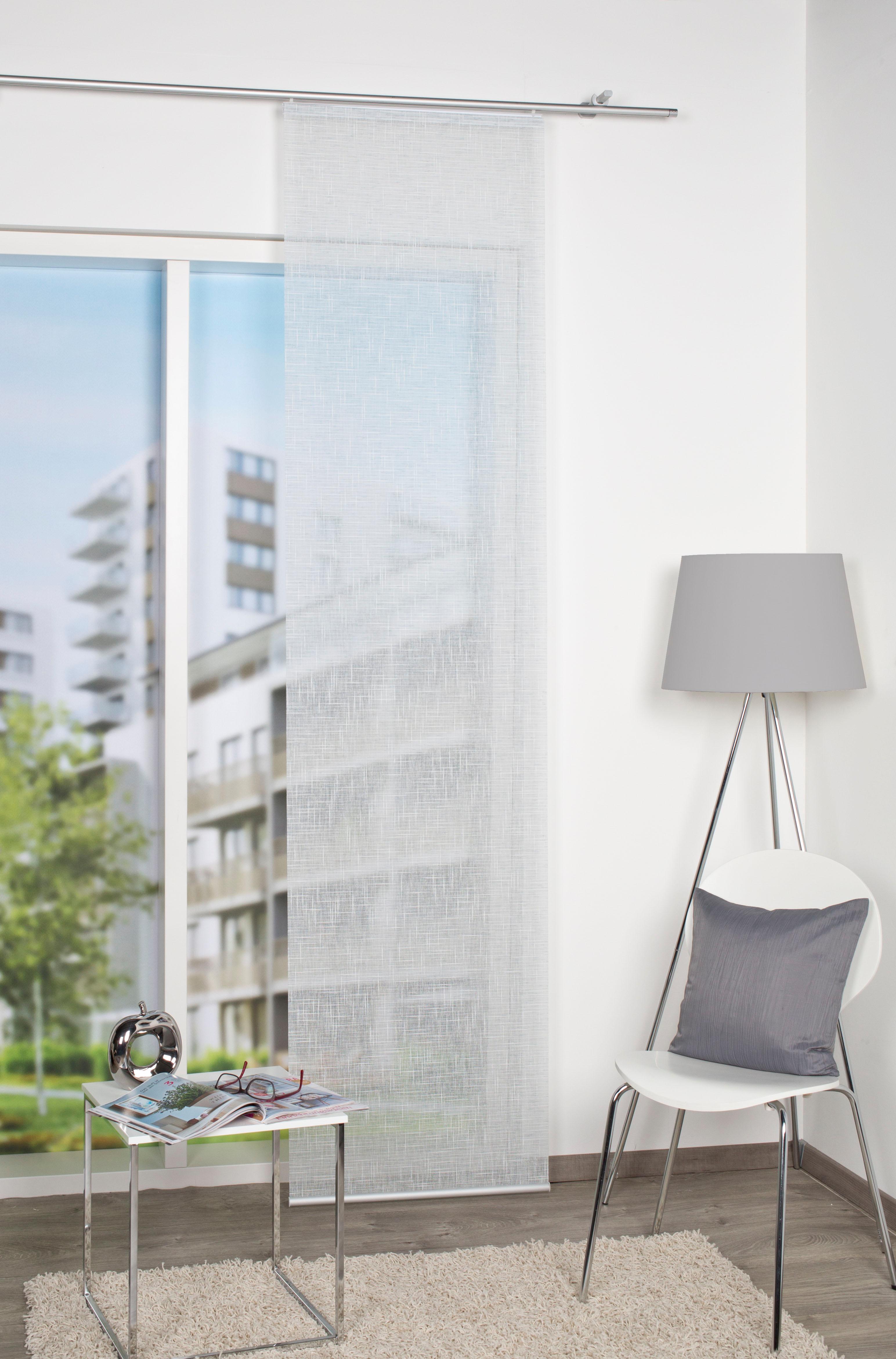 HOME WOHNIDEEN Schiebegardine "Uni" Paneelwagen 1 Stk. tlg. HxB: 245x60, SC günstig online kaufen