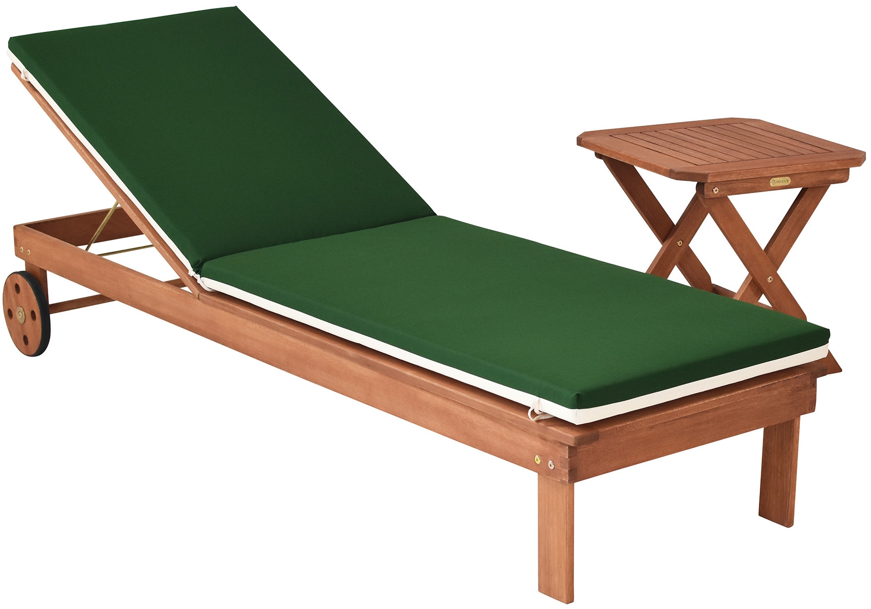 MERXX Gartenliege »Aktionsliegen Set« 1 Liege und 1 Hocker, mit Auflagen