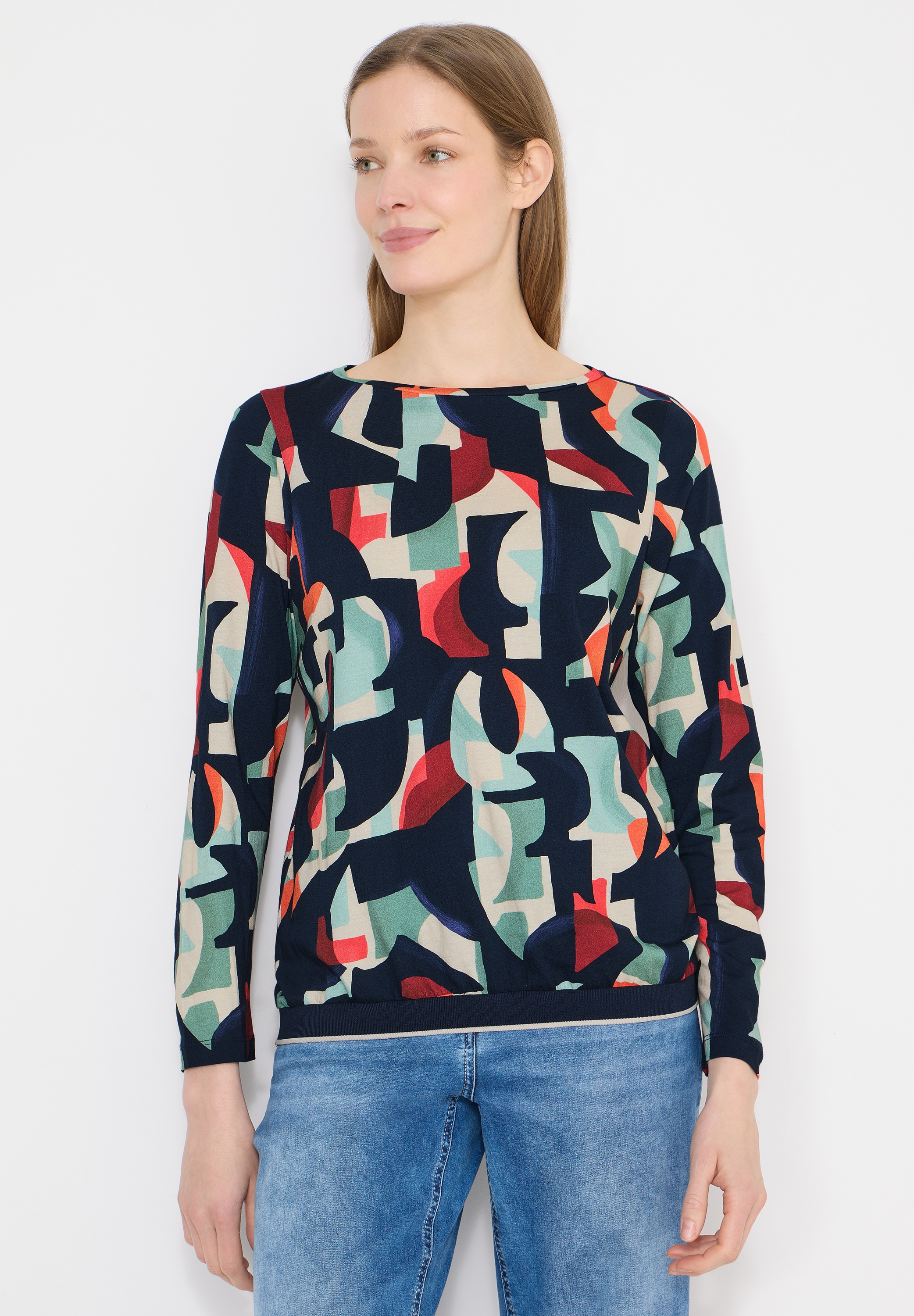 Cecil Langarmshirt mit grafischem Muster