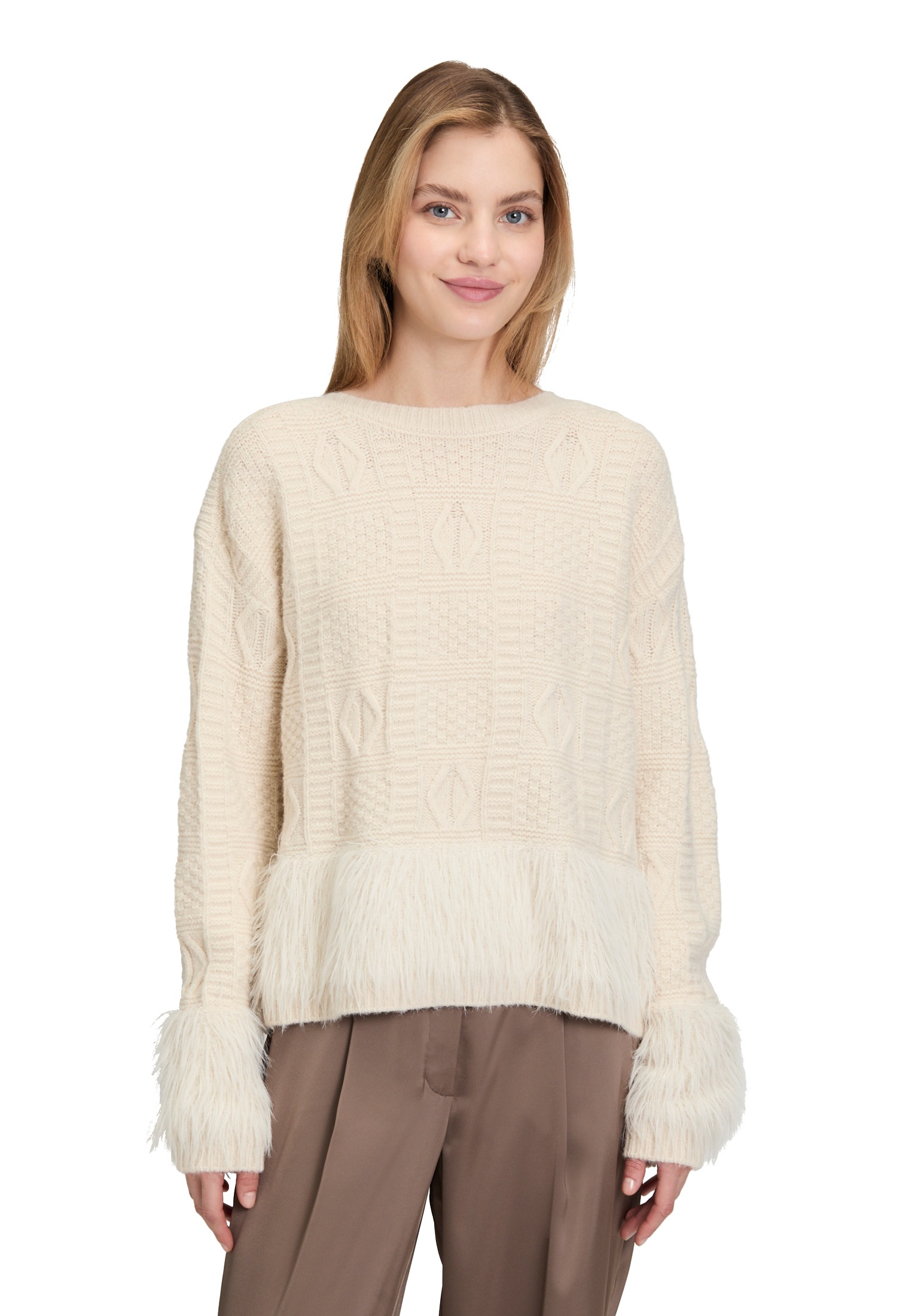 Betty Barclay Strickpullover "Betty Barclay Damen Grobstrick-Pullover mit E günstig online kaufen