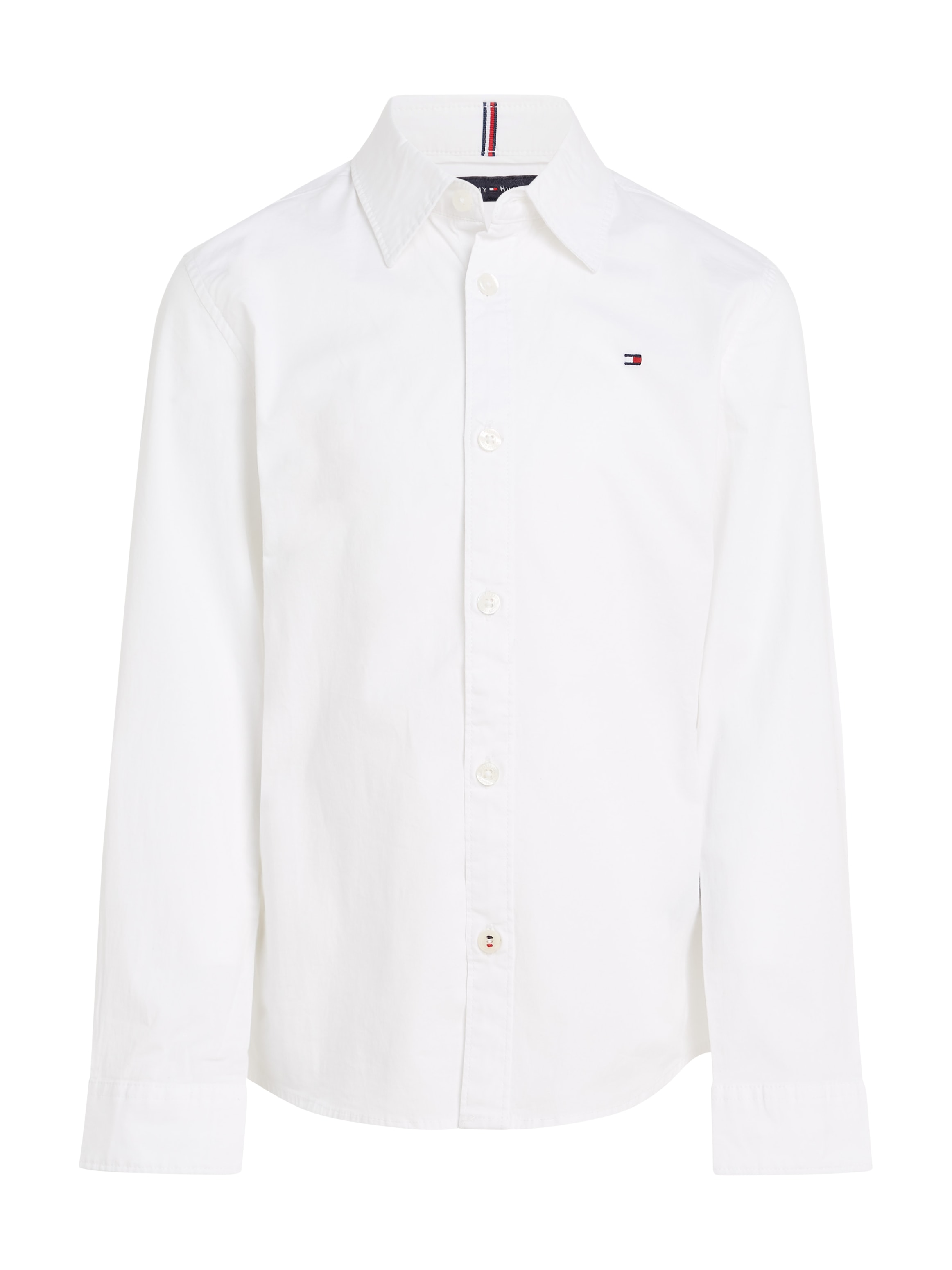 Tommy Hilfiger ▷ L/S«, für für POPLIN SHIRT | BAUR STRETCH Langarmhemd Jungen »SOLID