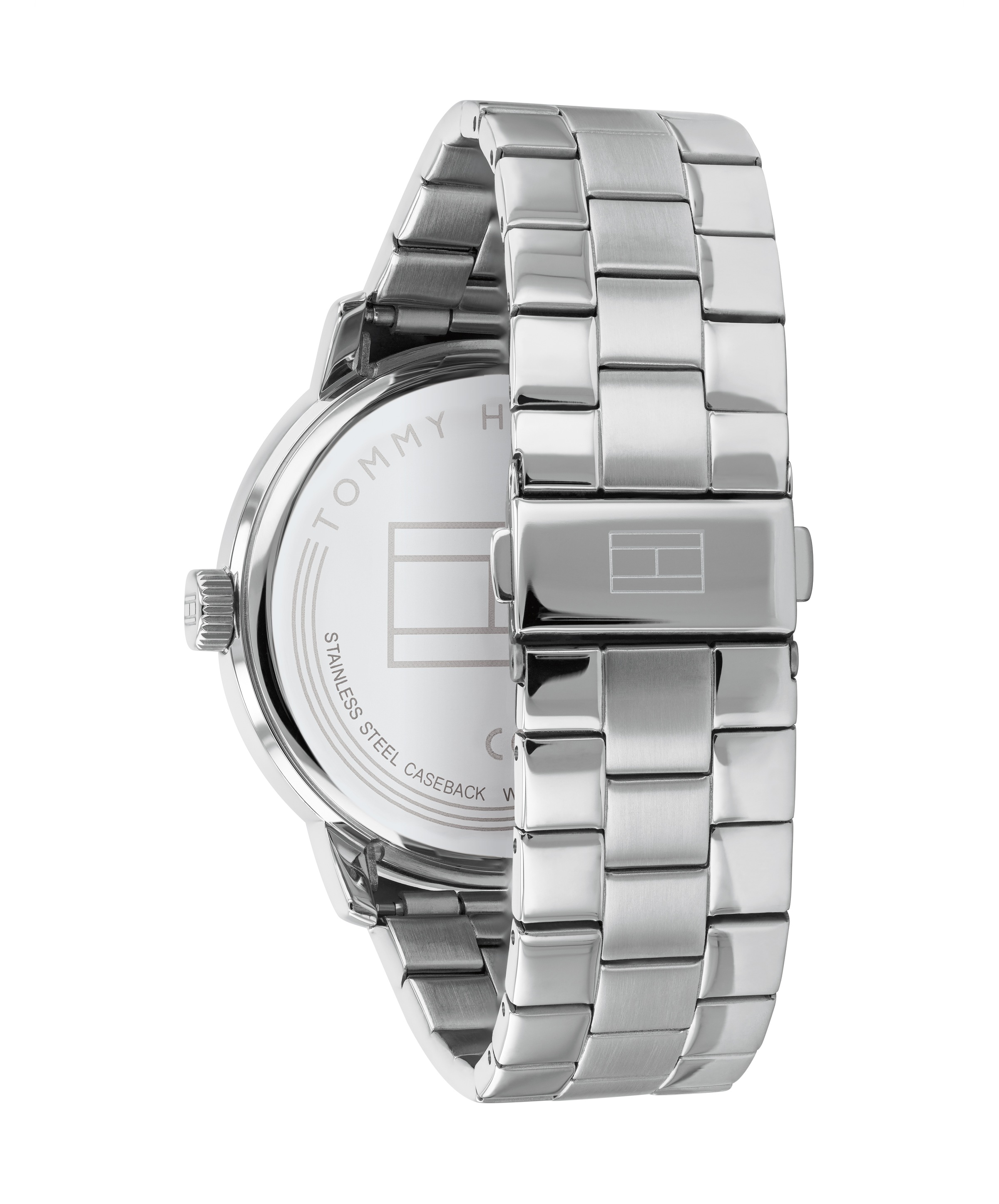 Tommy Hilfiger Quarzuhr »TH ESSENTIALS« Armbanduhr, Herrenuhr, Edelstahlarmband, analog, Tag