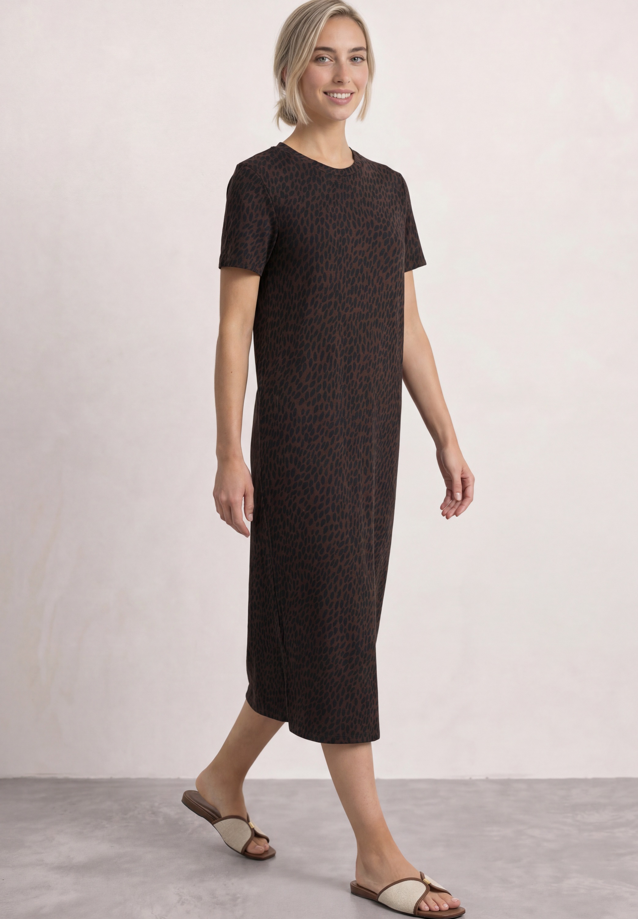 STREET ONE Midikleid Ohne Taschen mit grafischem Muster