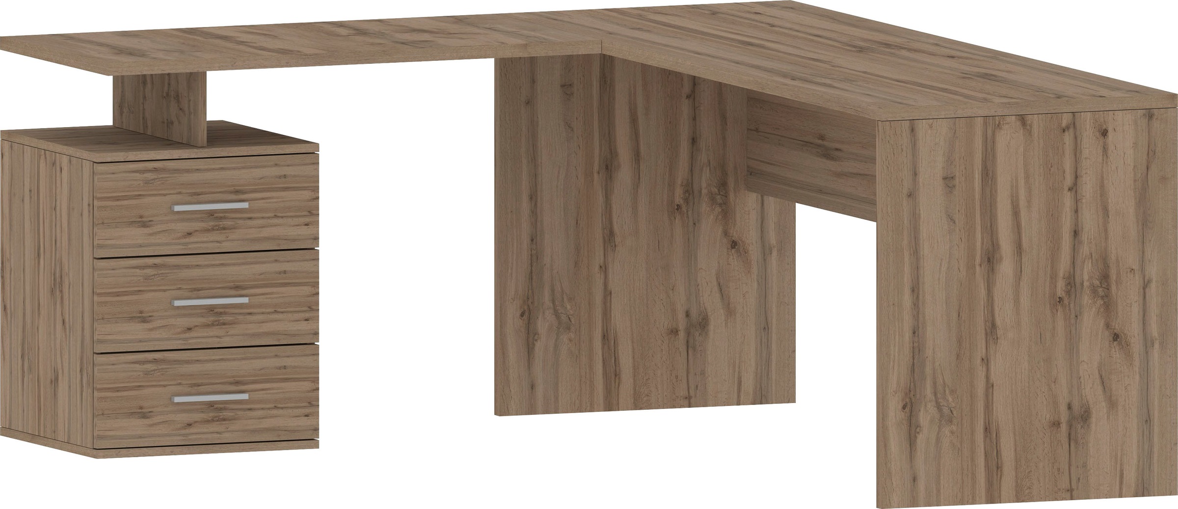 Home affaire Eckschreibtisch "New Selina" Schreibtisch, Schubkästen, mit od günstig online kaufen