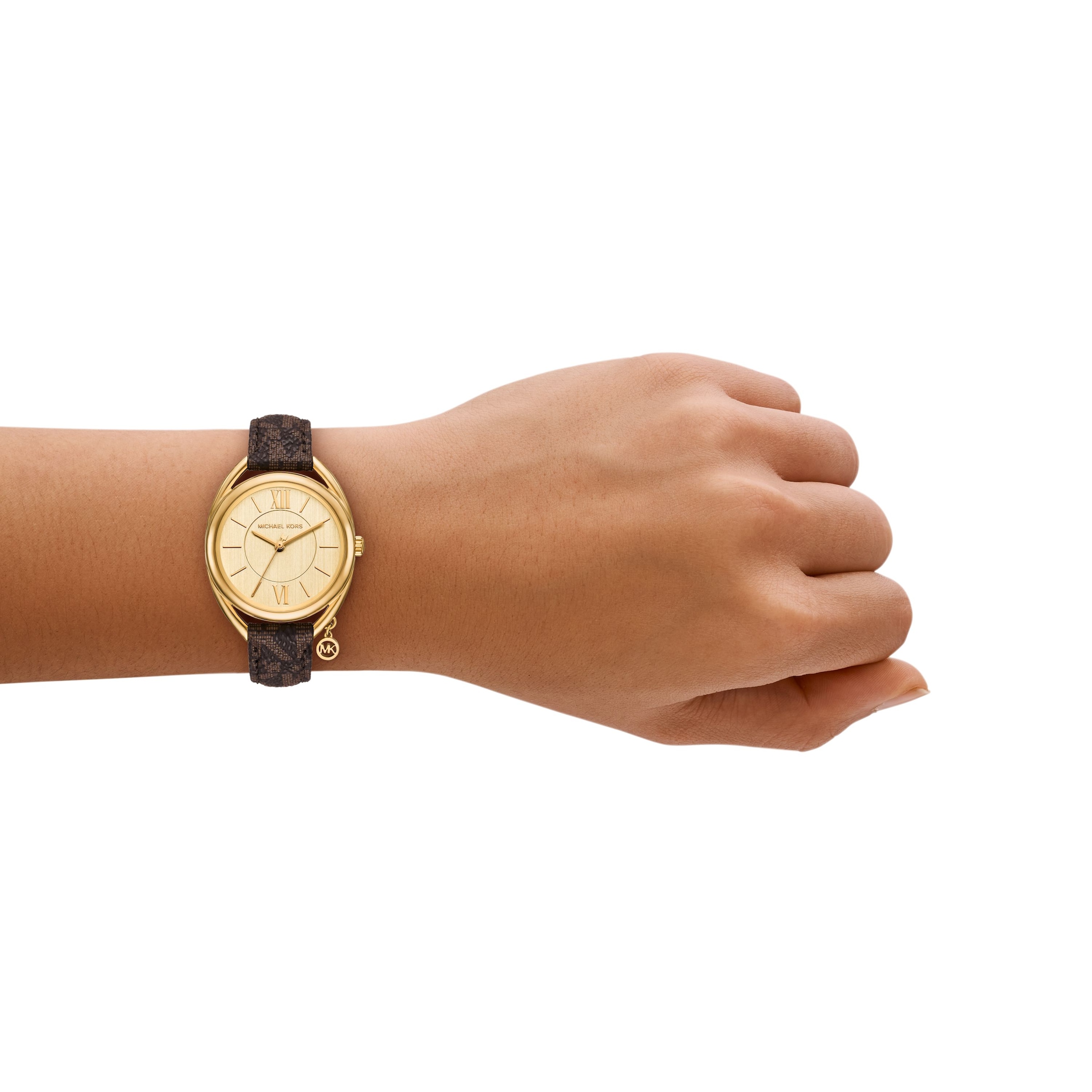 MICHAEL KORS Quarzuhr »Leia« Armbanduhr, Lederarmband, analog