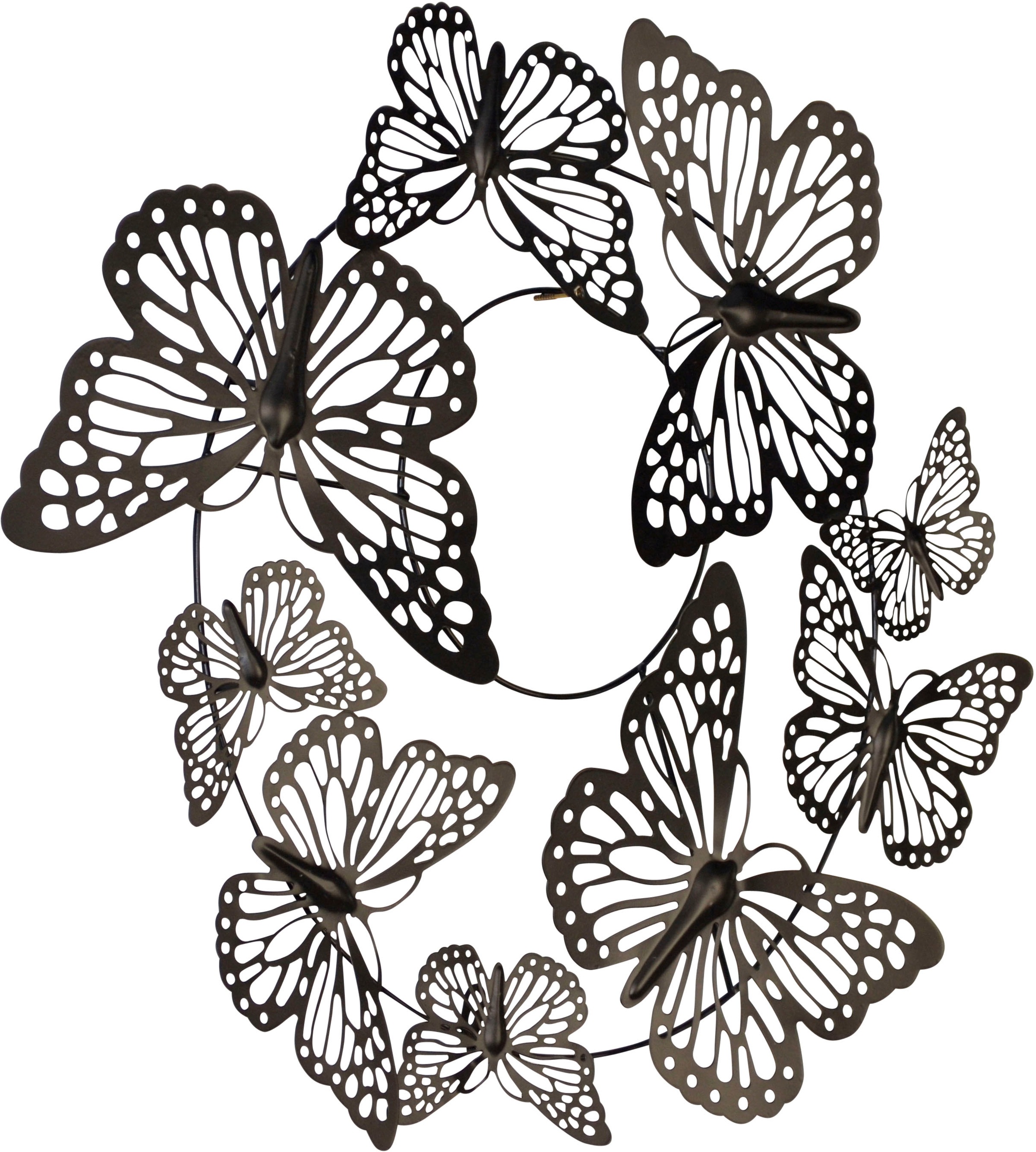 HOFMANN LIVING AND MORE Wanddekoobjekt "Wanddekoration" Schmetterlinge aus günstig online kaufen