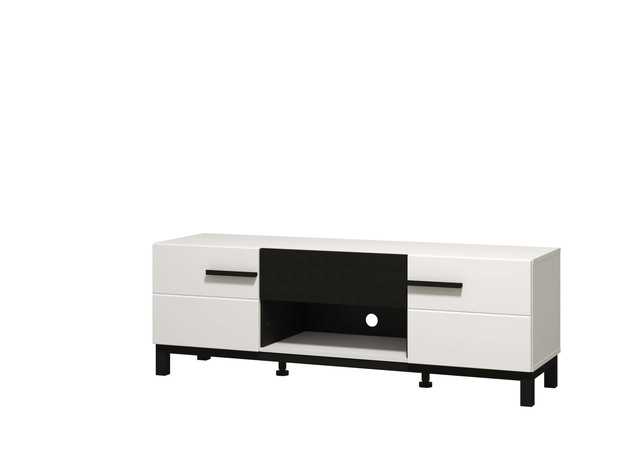 Home affaire Lowboard »Orleans, Breite 147,5 cm TV- Lowboard, TV-Schrank, TV-Ständer«, TV-Kommode, Modernes Design, mit Schublade in toller 3D-Optik