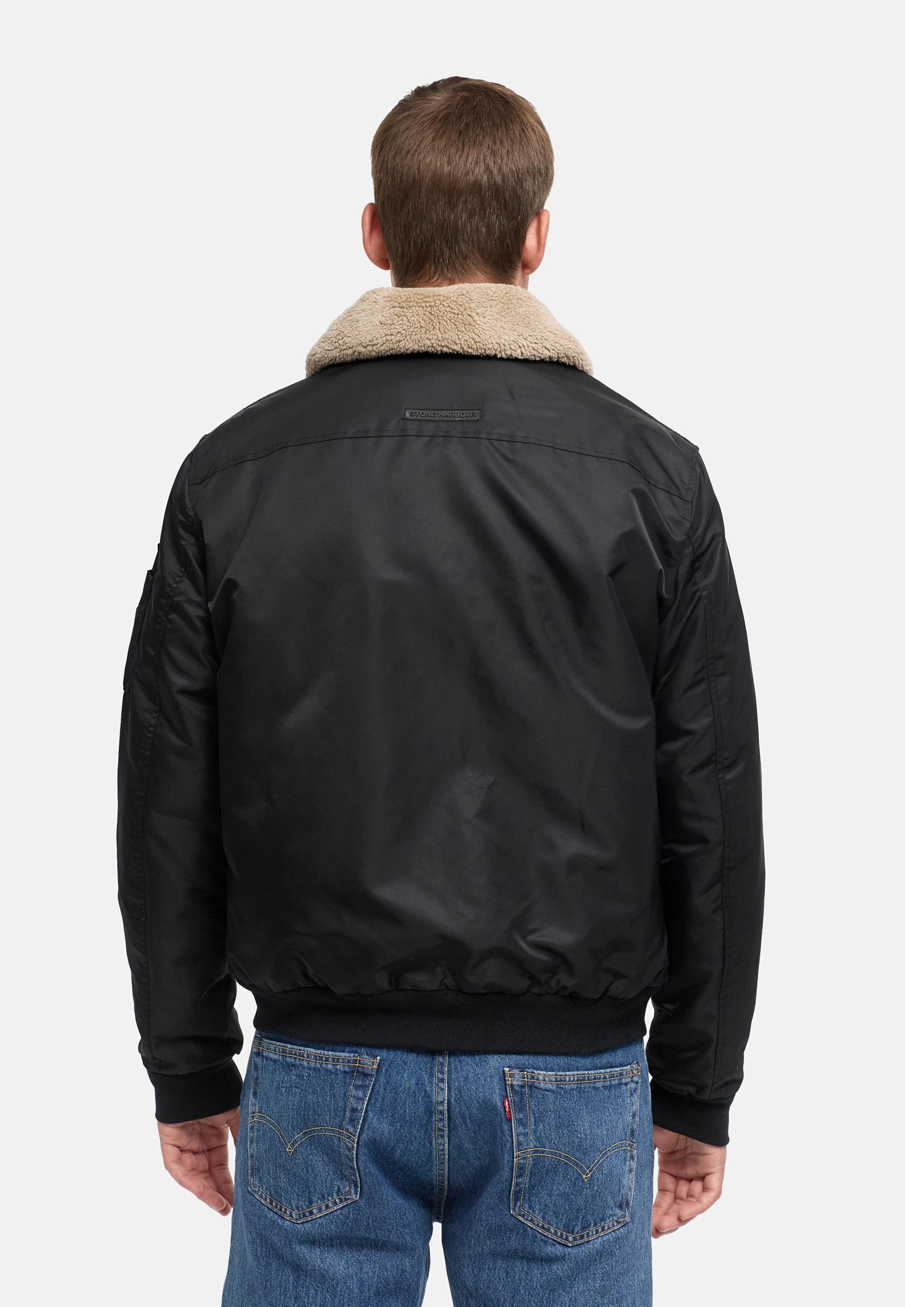 Stone Harbour Winterjacke »Somaeel XX« ohne Kapuze Warme Herren Hybridjacke mit Teddykragen