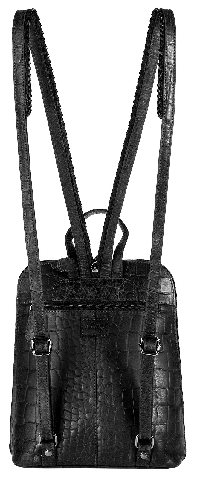 Cluty Cityrucksack, echt Leder