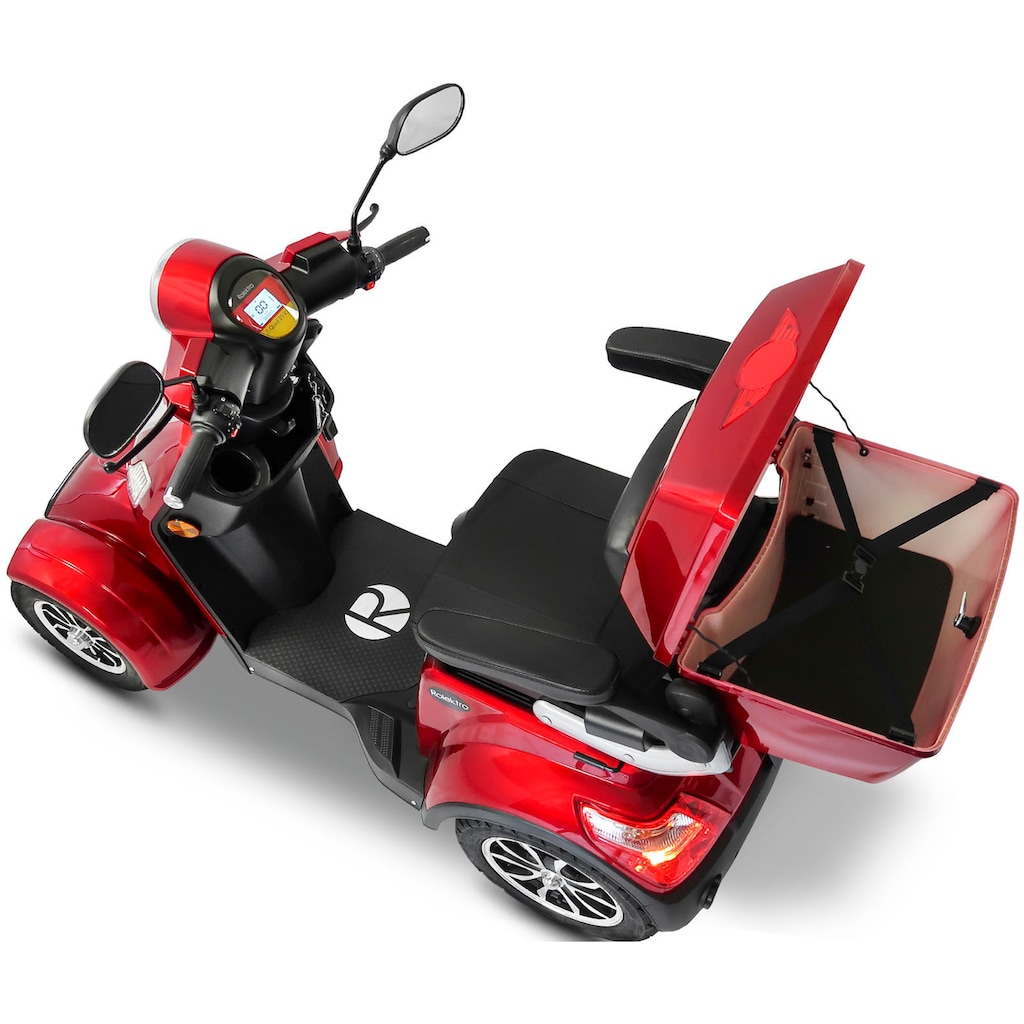 Rolektro Elektromobil »Rolektro E-Quad 25 V.3, Lithium Akku«, 25 km/h, (mit Topcase)