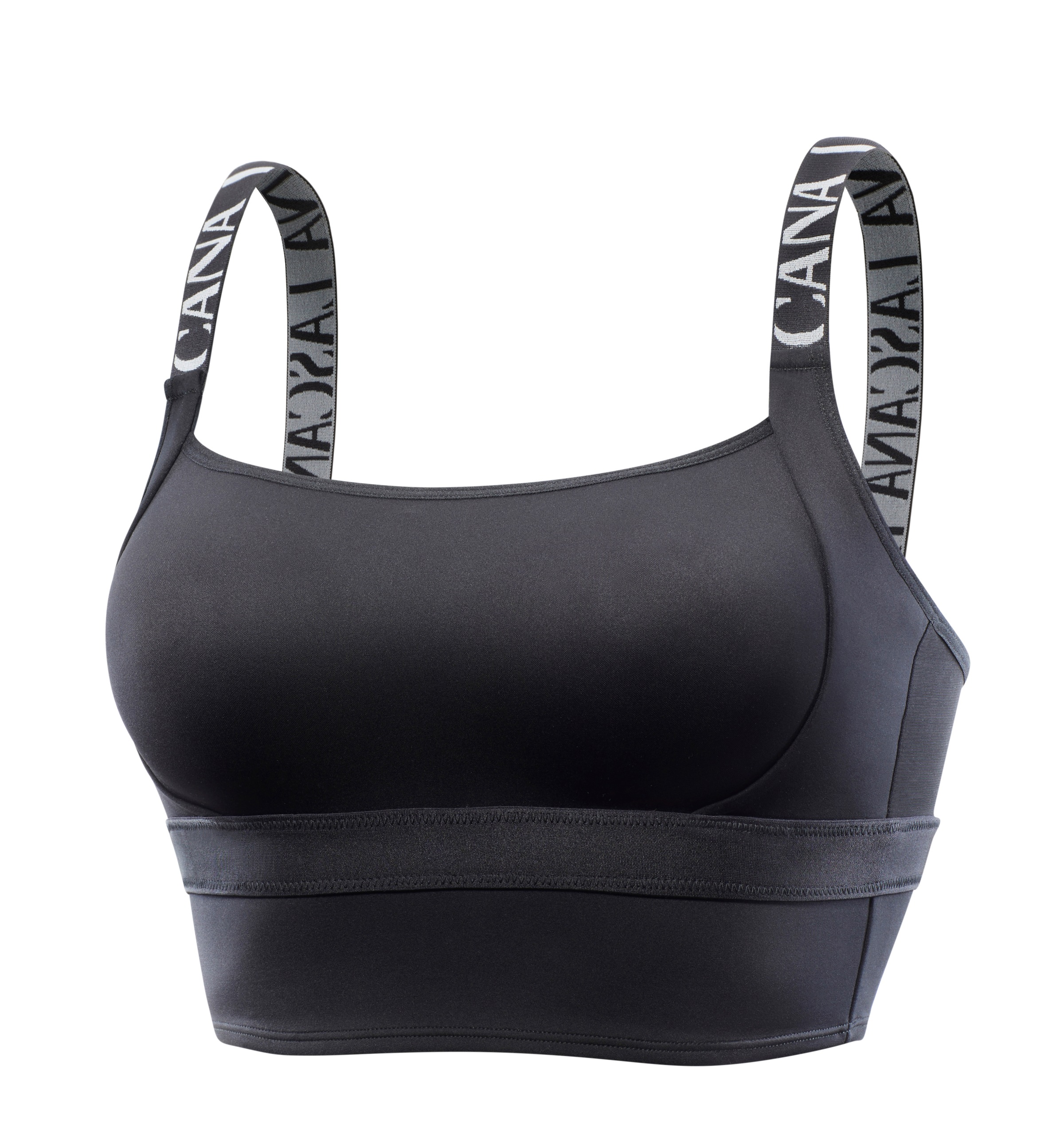 LASCANA ACTIVE ohne Bügel in Longform mit schimmerndem Unterbrustband günstig online kaufen