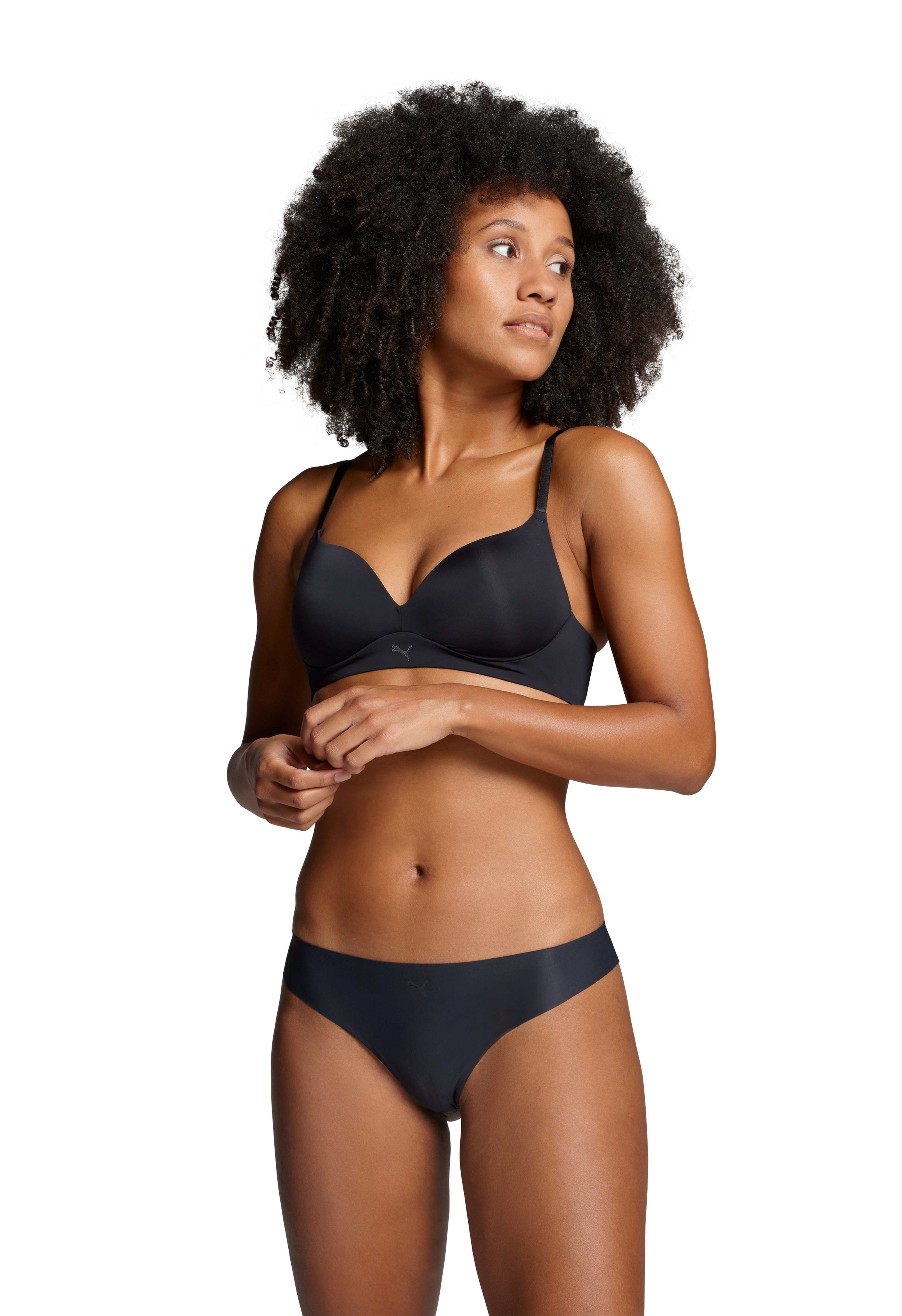 Thumbnail - PUMA String "PUMA WOMEN SEAMLESS STRING", (2er Pack), Nahtlose Kanten, mittig platziertes Cat-Logo