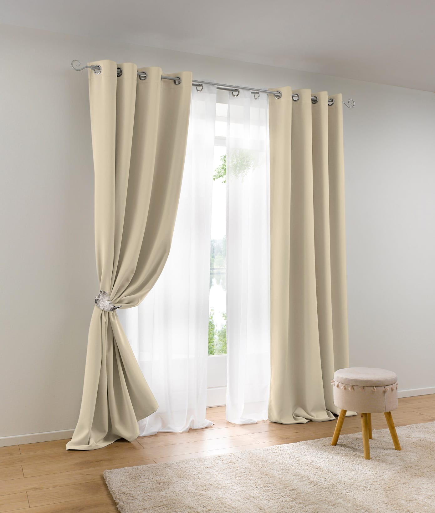 heine home Vorhang Ösen 1 Stk. tlg. günstig online kaufen