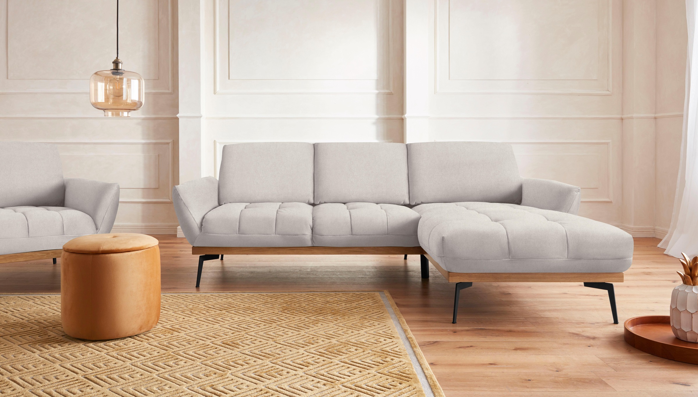 Guido Maria Kretschmer Home&Living Ecksofa "Palíc, inkl. Rückenverstellung, günstig online kaufen