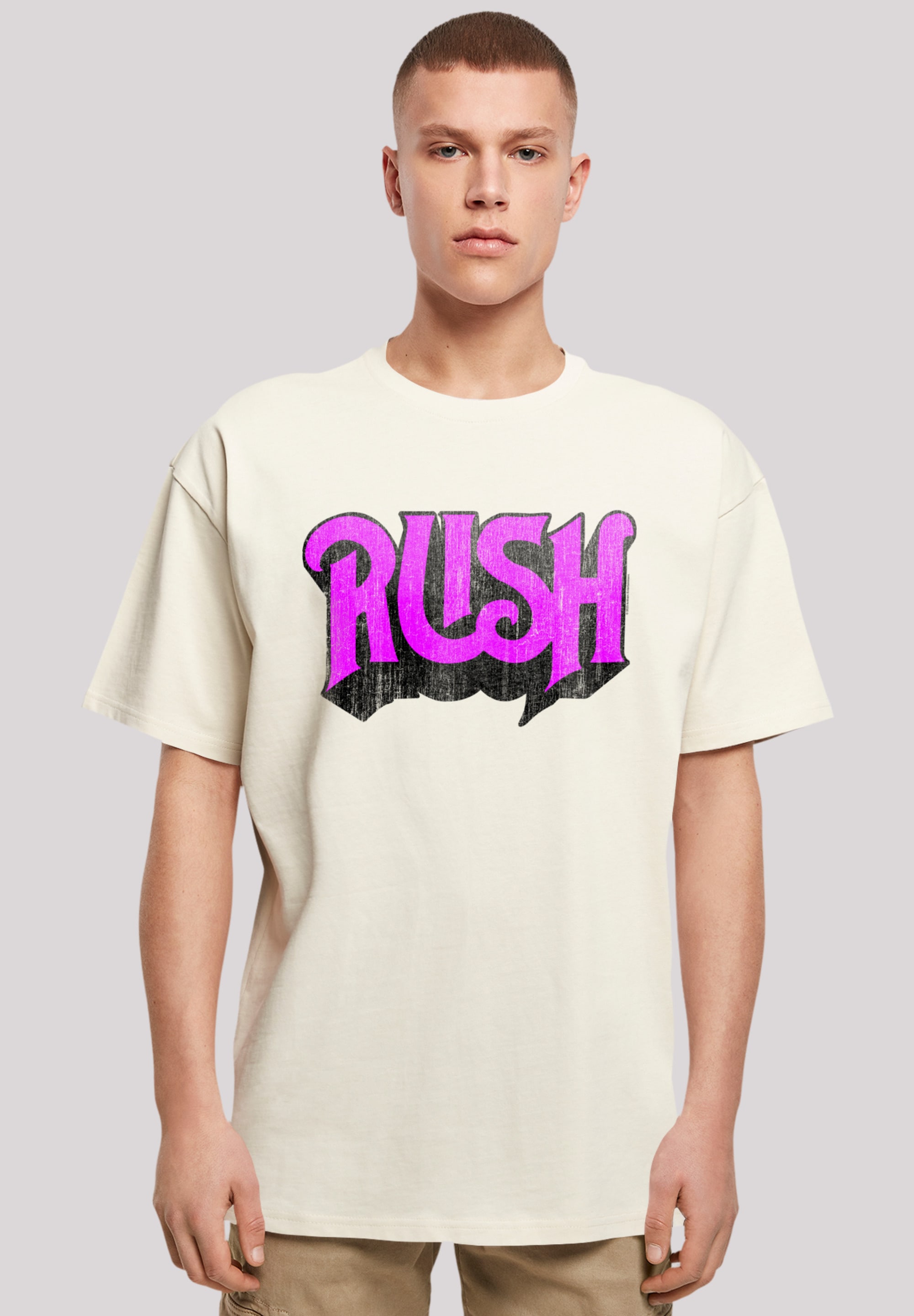 | für T-Shirt Distressed BAUR Logo«, Qualität Band Premium F4NT4STIC ▷ Rock »Rush