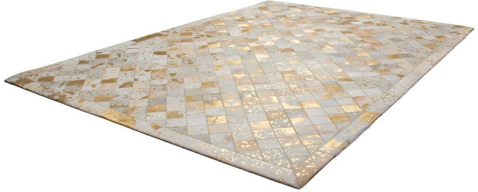 Fellteppich »Lavish 210 Lederteppich«, rechteckig, Patchwork-echtes Leder-Fell,...