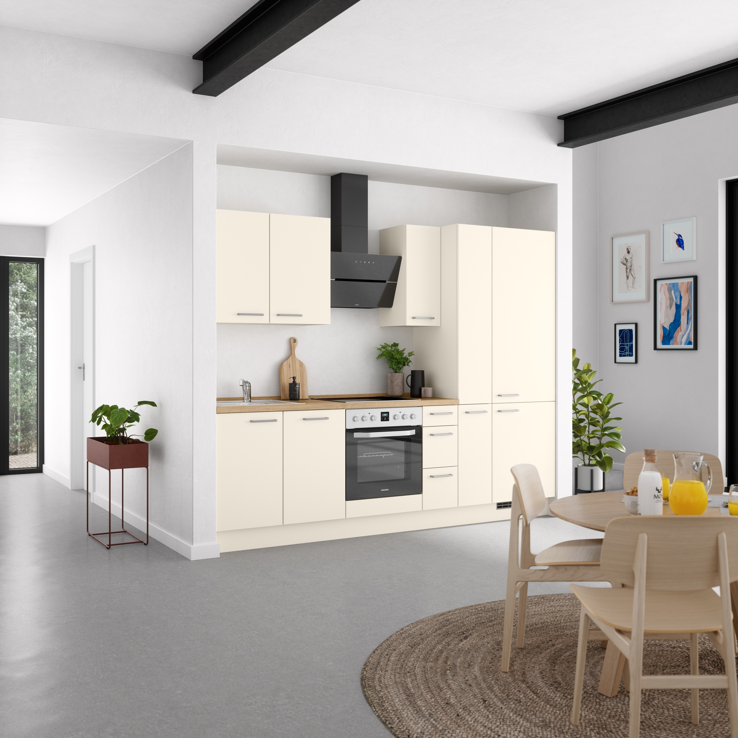 nobilia® Küchenzeile »"Touch II"«, vormontiert, Ausrichtung wählbar, Breite 270 cm, wahlw. mit E-Geräten