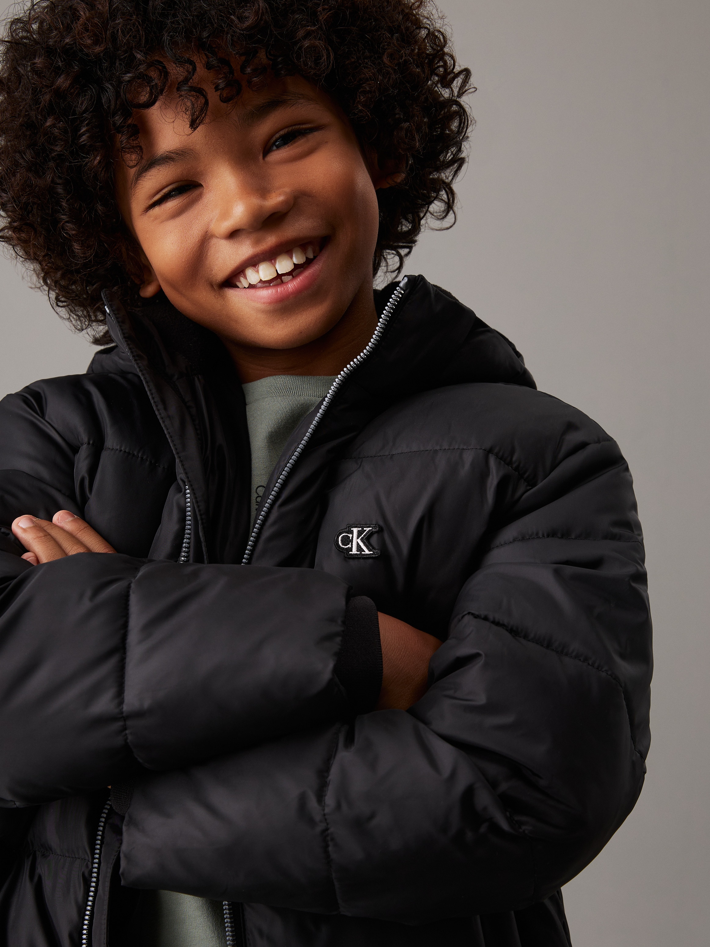 Calvin Klein Jeans Parka »Essential Parka Puffer«, mit Kapuze, für Kinder bis 16 Jahre und mit Logopatch