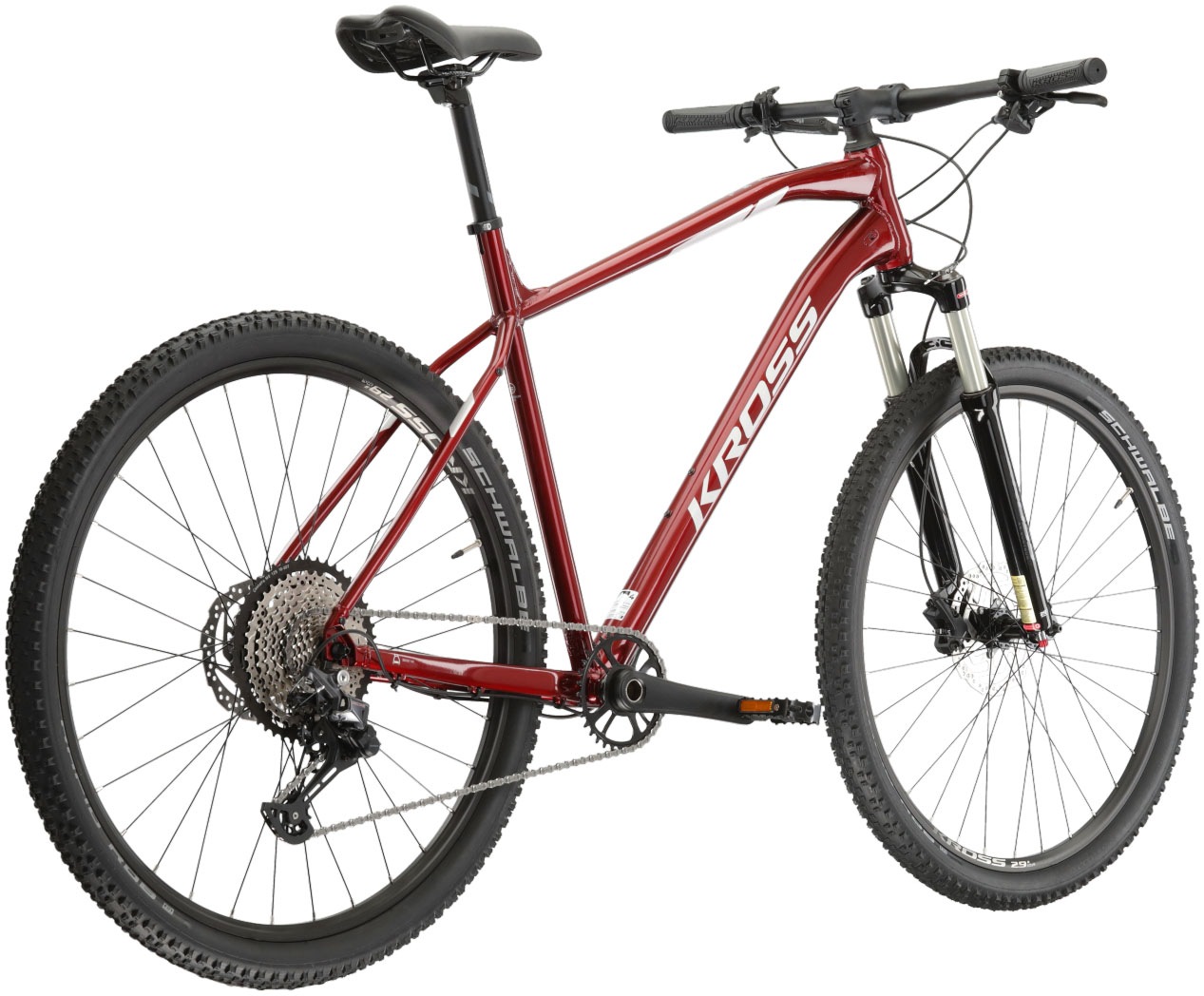 Kross Mountainbike »KROSS MTB Hardtail Level 6.0 29" rot 12 Gänge«, 12 Gang, Shimano, DEORE M6100 Schaltwerk, Kettenschaltung