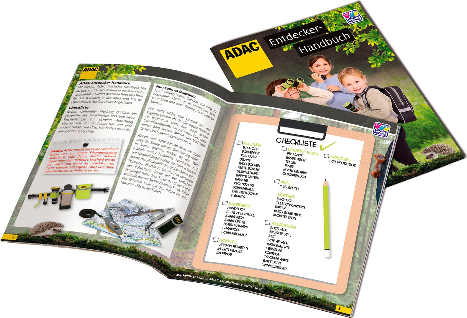 Happy People Kreativset »ADAC Entdecker«, (Set, 3 tlg.)