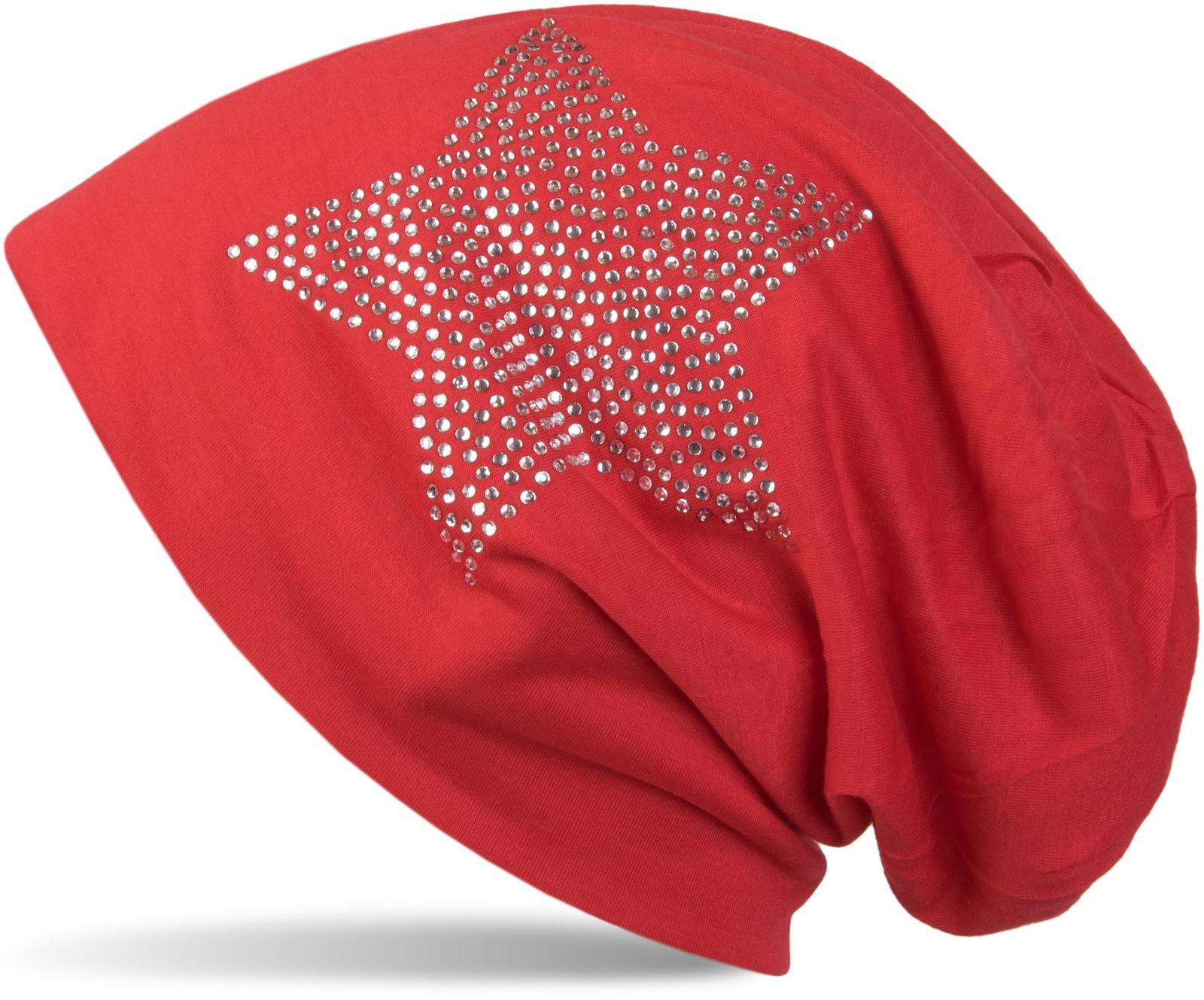 styleBREAKER Beanie "Leichte Beanie mit Strass Stern" 1 Stk.