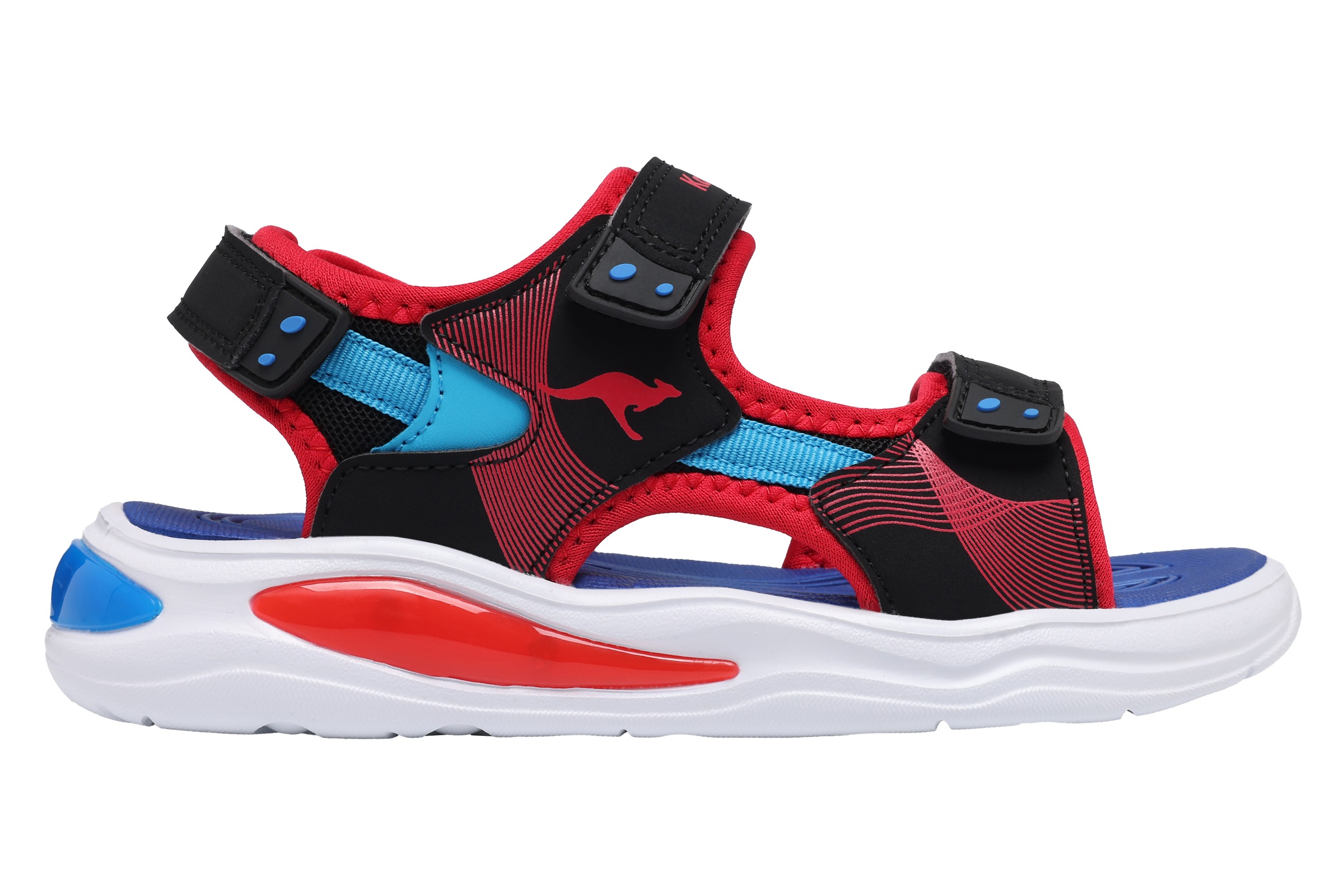 KangaROOS Sandale »K-SLS Ruffy«, mit Blinkfunktion