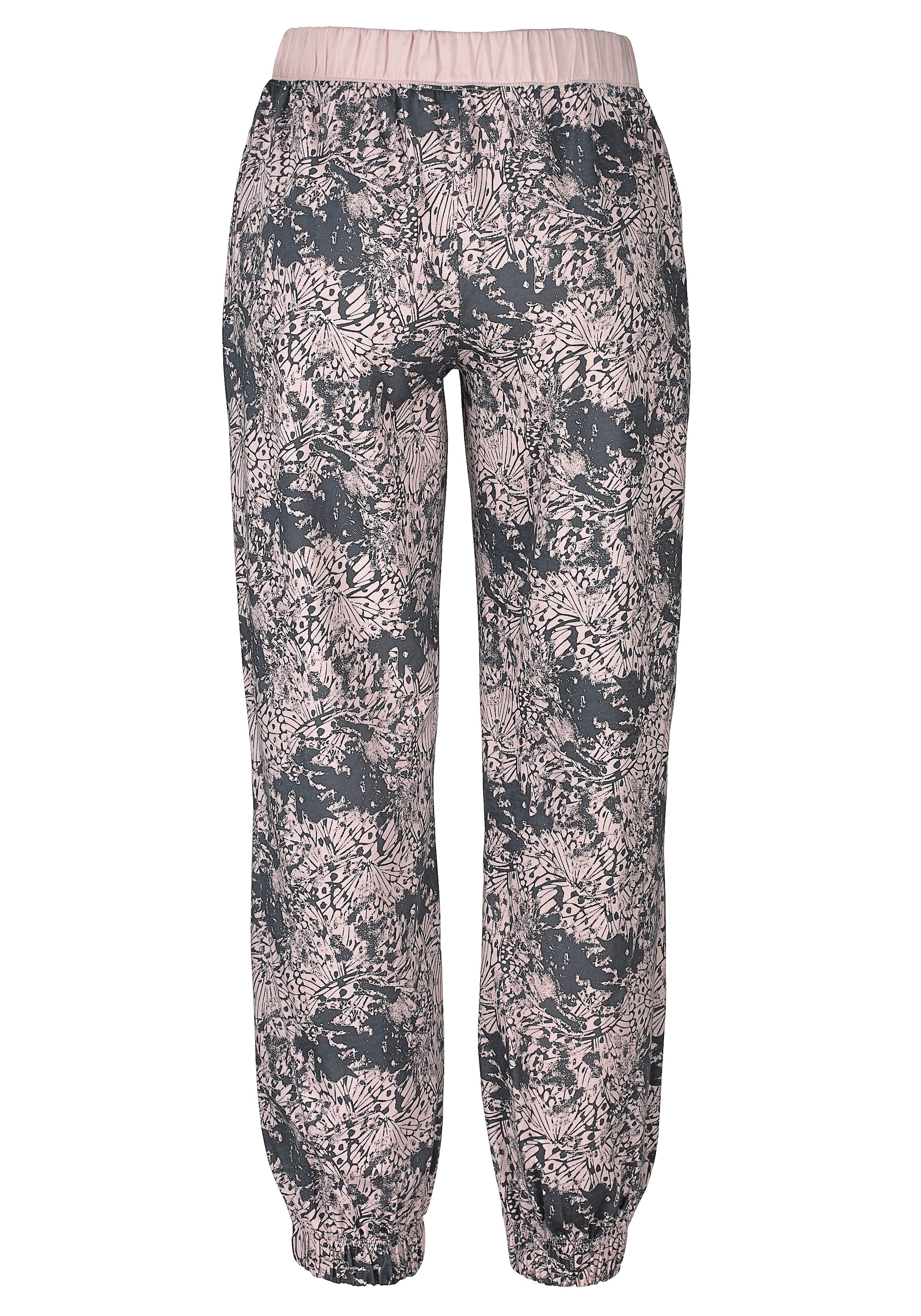 Buffalo Pyjama Set, 2 tlg. mit gemusterter Hose und passendem Langarmshirt