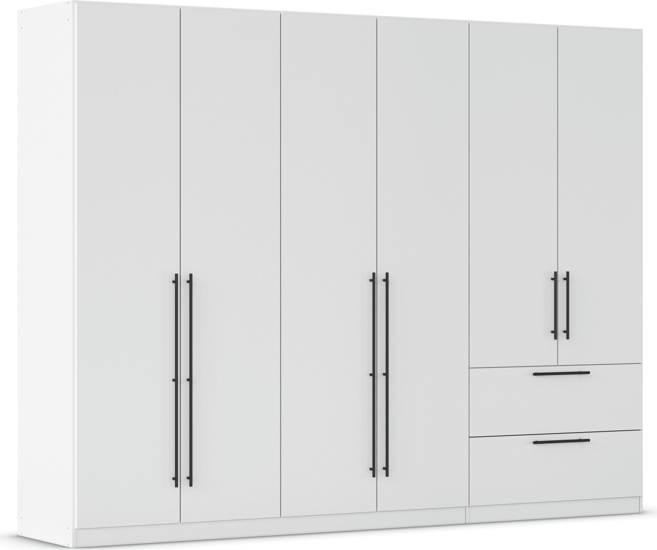 OTTO home Kleiderschrank "Mehrzweckschrank Aktenschrank Möbel Mietswohnung Schlafzimmer AVOLA" 3 verschiedene Ausstattungen BASIC/CLASSIC/PREMIUM (inkl. SOFT-CLOSE), mit hochwertigen Stangengriffen aus Metall in Schwarz MADE IN GERMANY