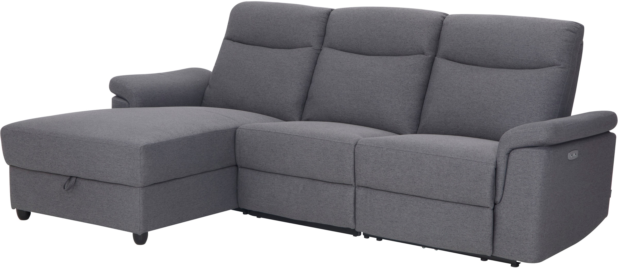 Home affaire Ecksofa "BRIONNE, L-Form, 255cm, elektrische Relaxfunktion, mi günstig online kaufen