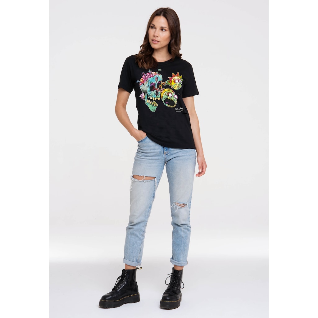 LOGOSHIRT T-Shirt »Rick & Morty - Eyeball Skull«