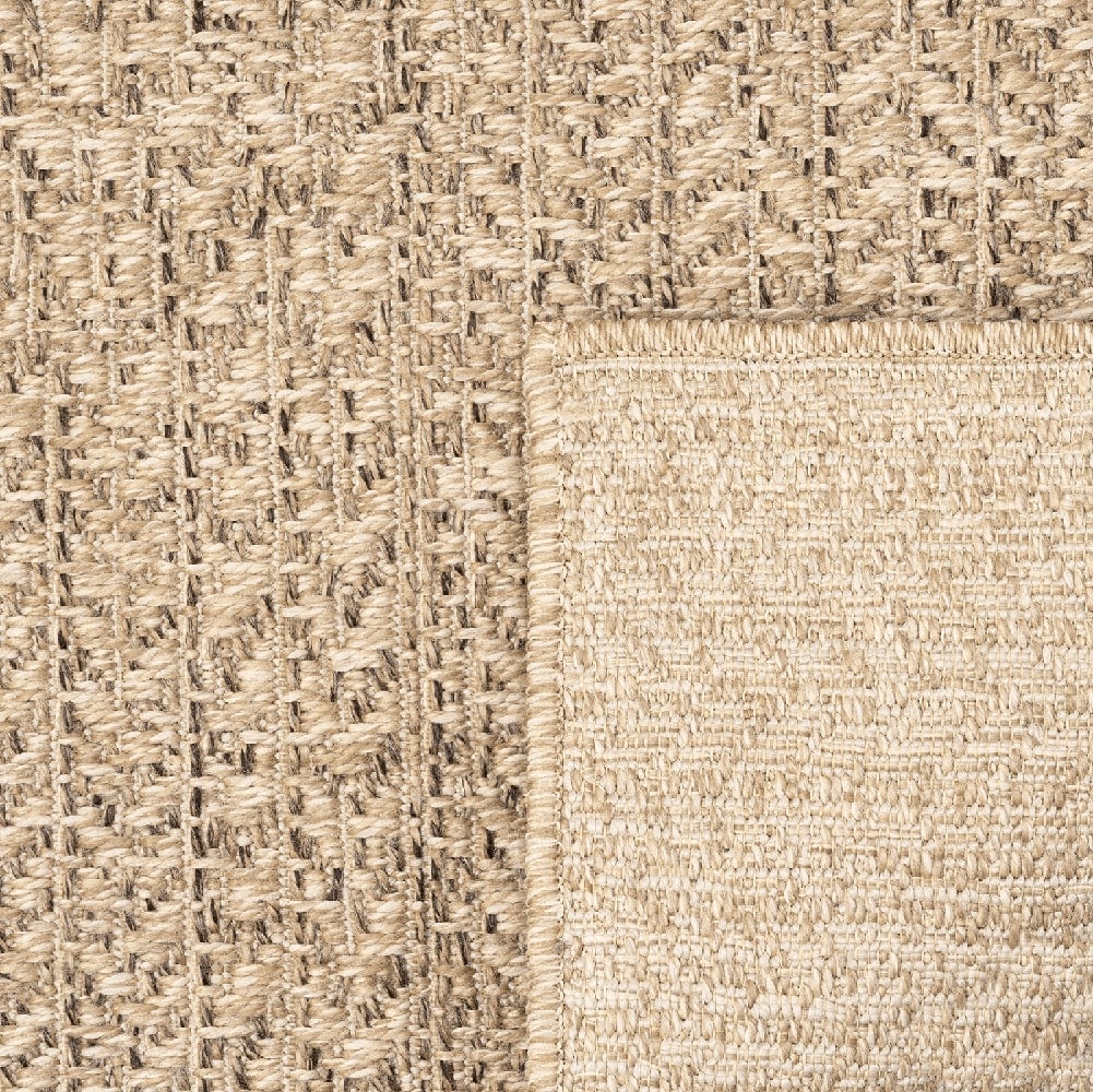 the carpet Teppich »Kansas«, rechteckig, 1 mm Höhe, moderner robuster In und Outdoor Teppich Jute Look