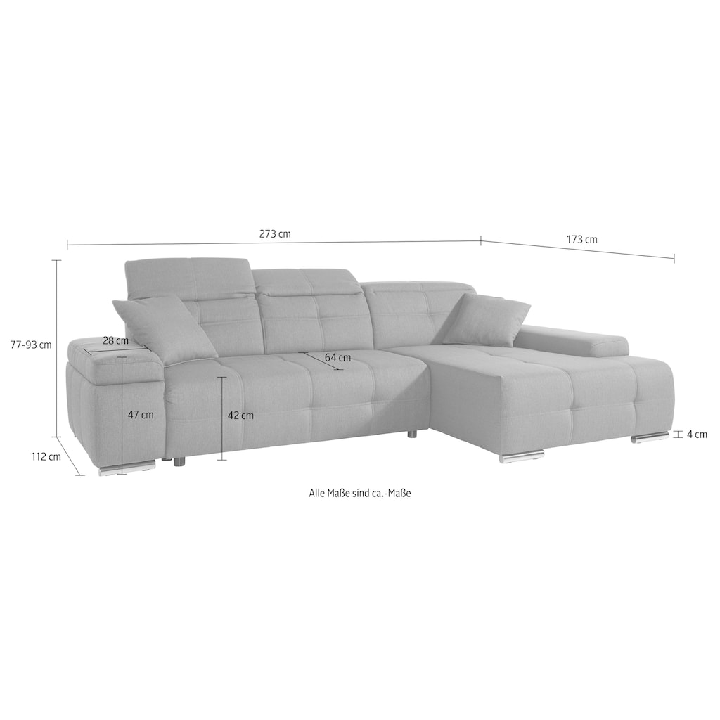 sit&more Ecksofa »Mistral«