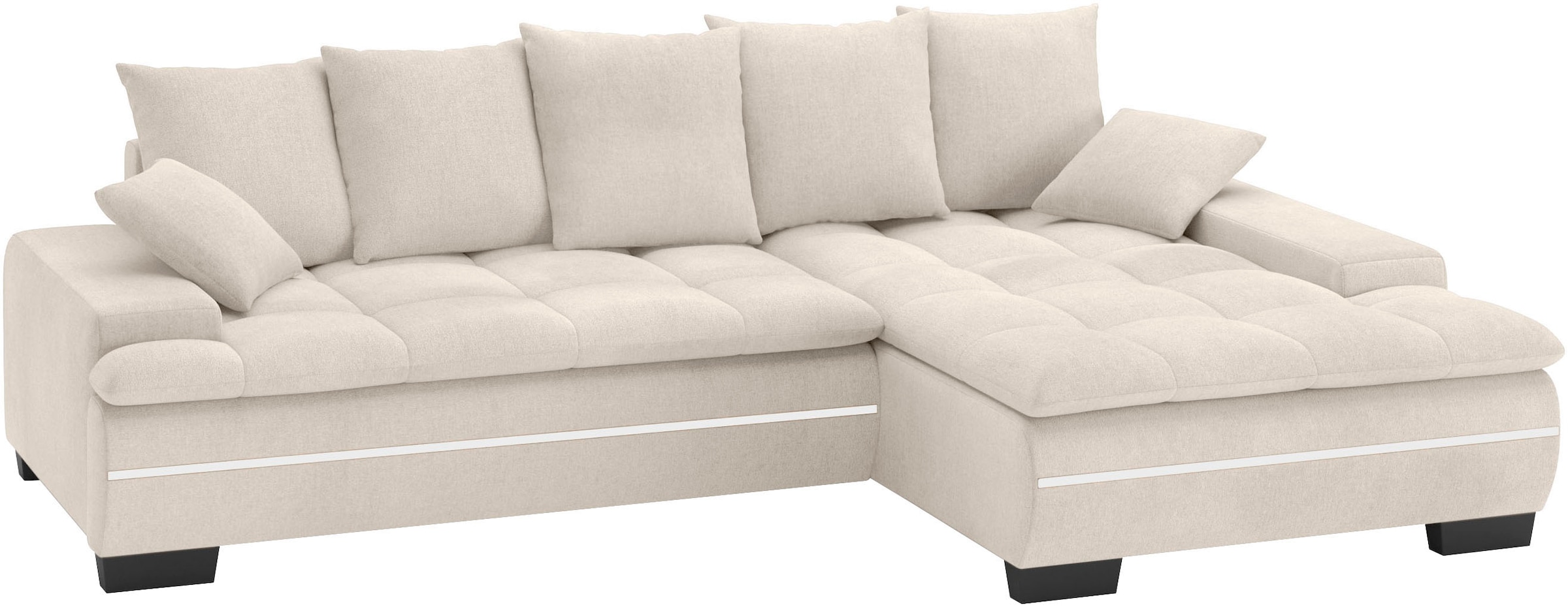 Mr. Couch Ecksofa "Haiti II, L-Form", RGB-LED Beleuchtung, Kaltschaum, wahl günstig online kaufen