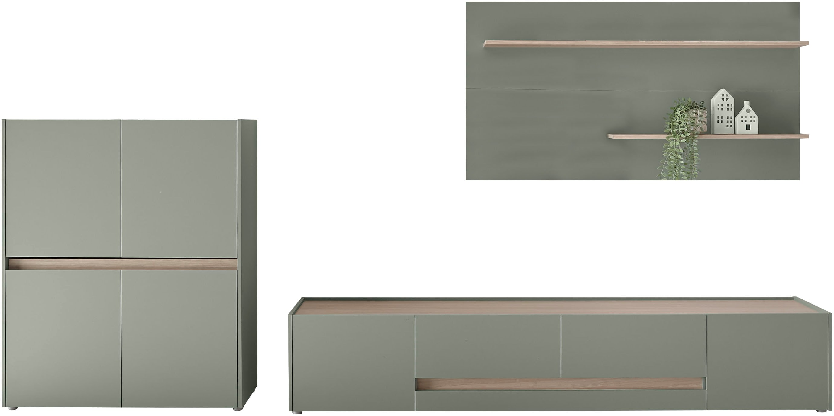 Thumbnail - INOSIGN Wohnwand "City/Giron, moderne Anbauwand, Komplettset in vielen Farben verfügbar" Set, 3 Stk. tlg.