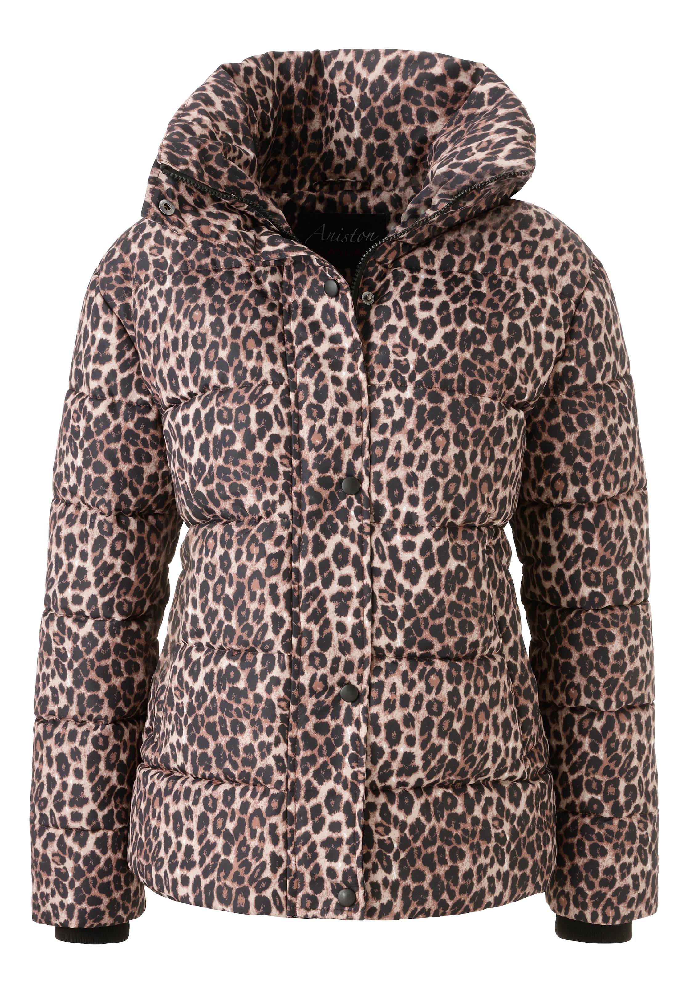 Aniston CASUAL Steppjacke, im trendigen Leo-Print - NEUE KOLLEKTION