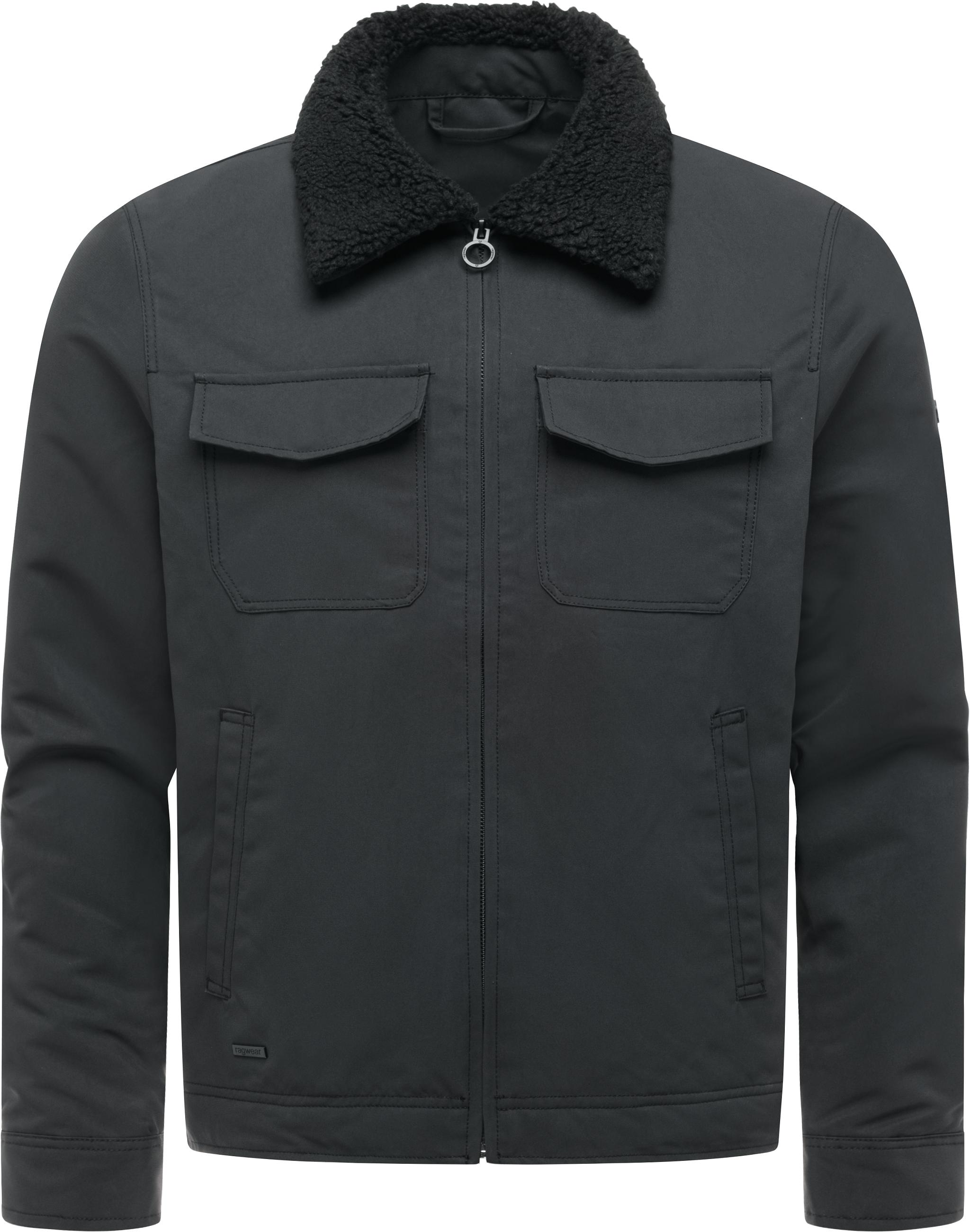 Ragwear 1100000002199 "Dyphner Warm Y" ohne Kapuze Warme Herren Winterjacke mit Teddyfleece-Kragen
