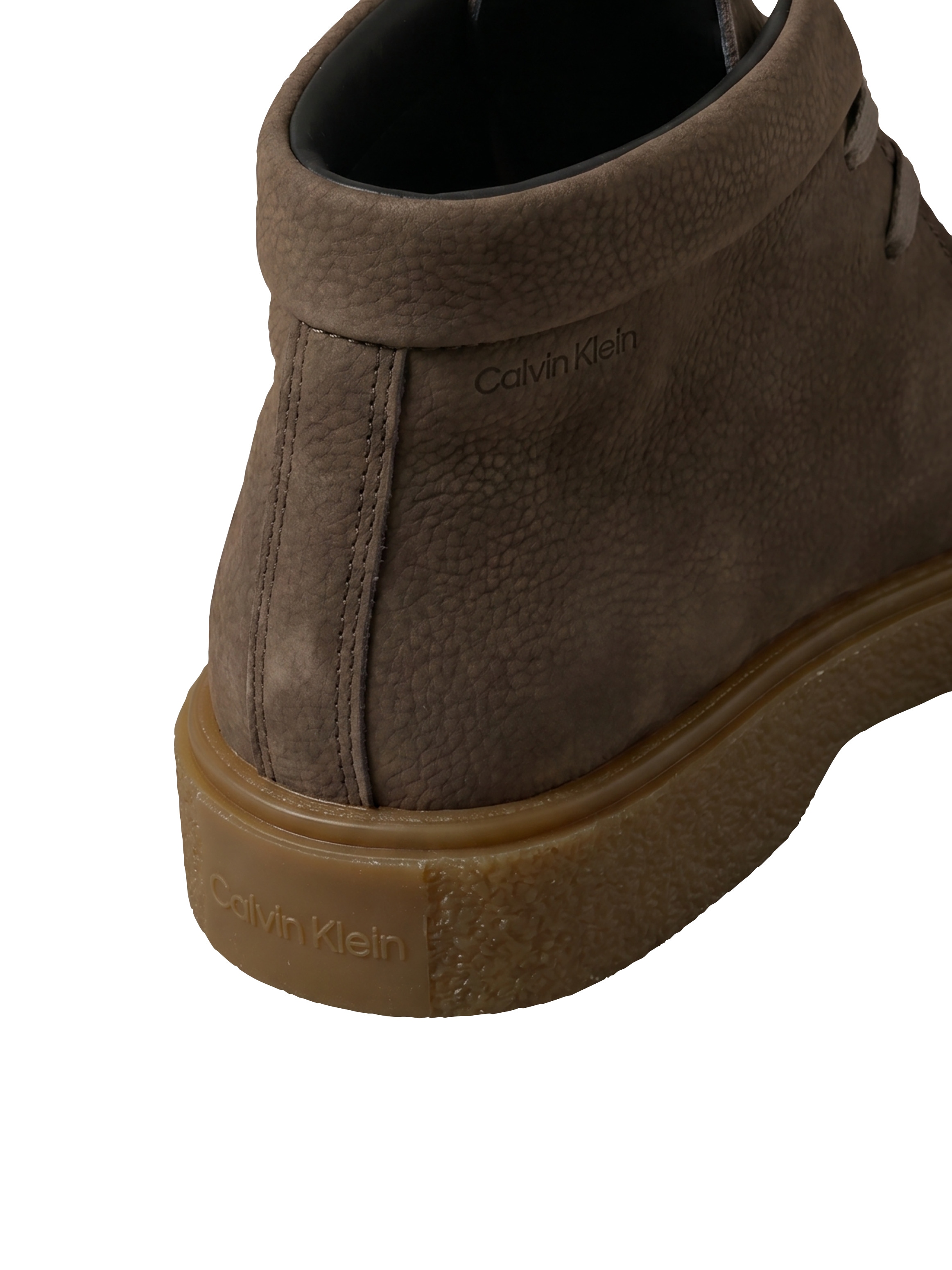 Calvin Klein Schnürboots »TEXT RUBBER APRON BOOT NU«  Boots, Schnürstiefelette im Mokassin-Look