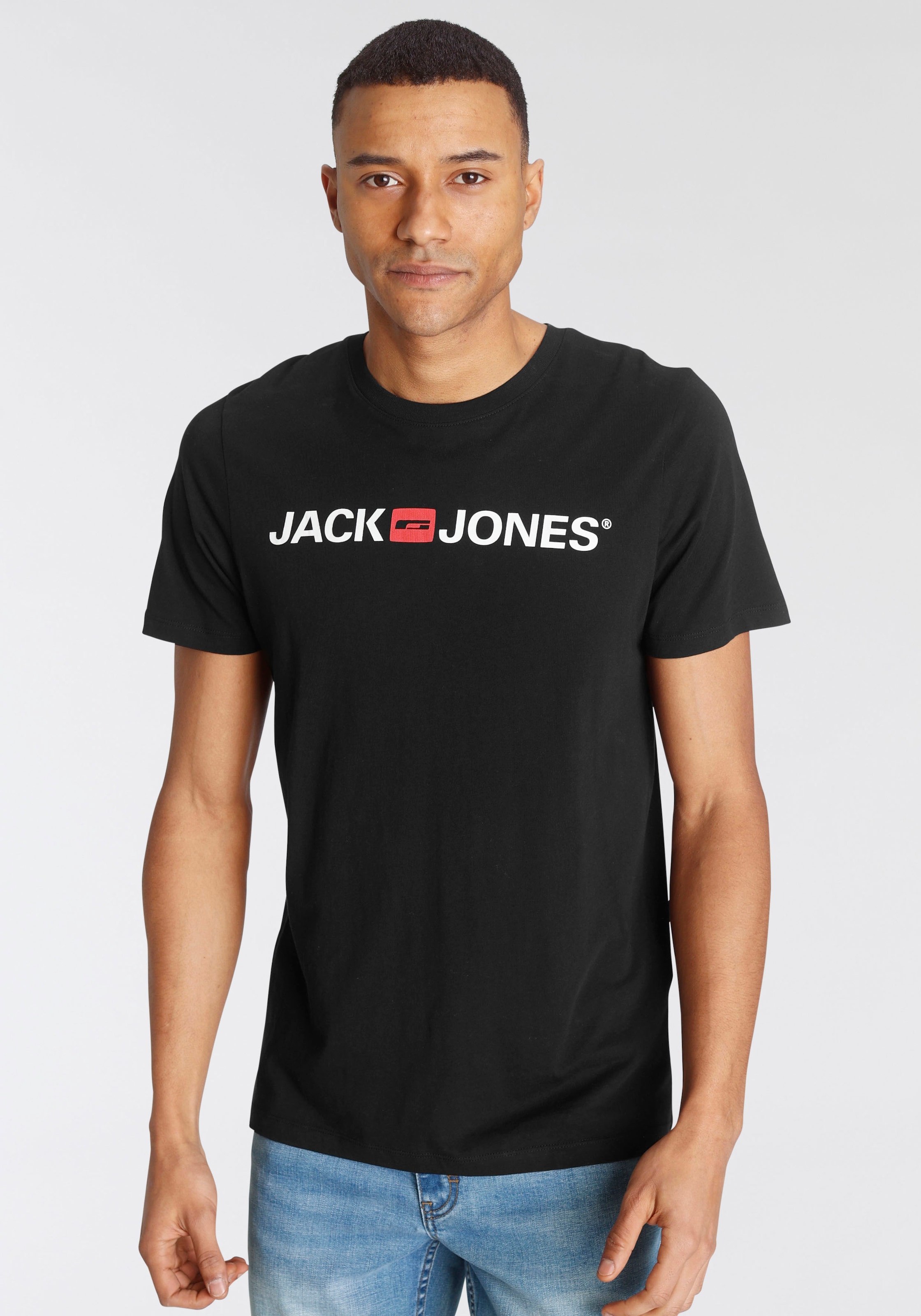 Jack & Jones T-Shirt HERREN Hemden & T-Shirts Casual Rabatt 54 % Schwarz M 