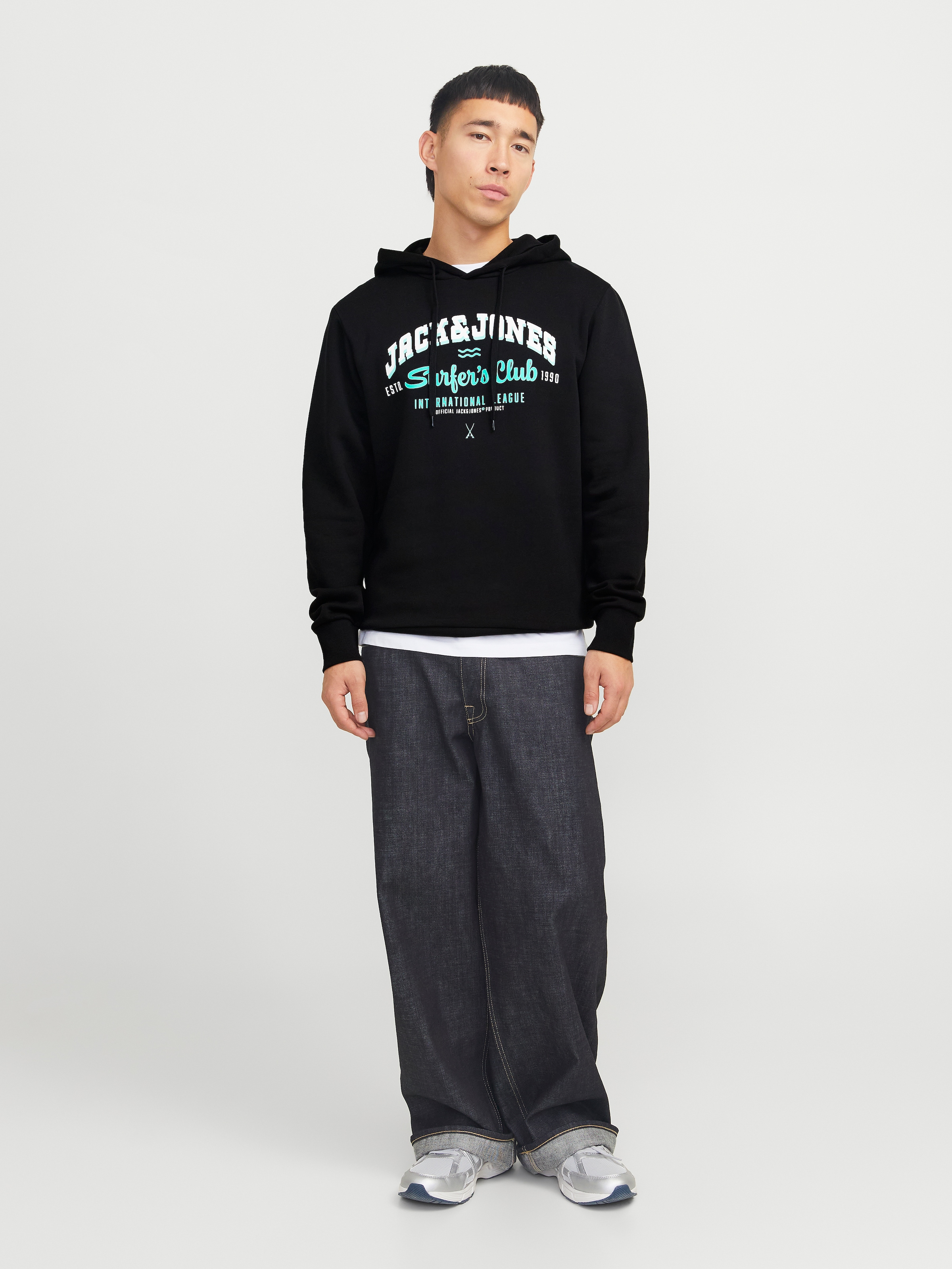 Jack & Jones Kapuzensweatshirt »JJELOGO SWEAT HOOD 2 COL 24/25 NOOS«, mit Logo Print
