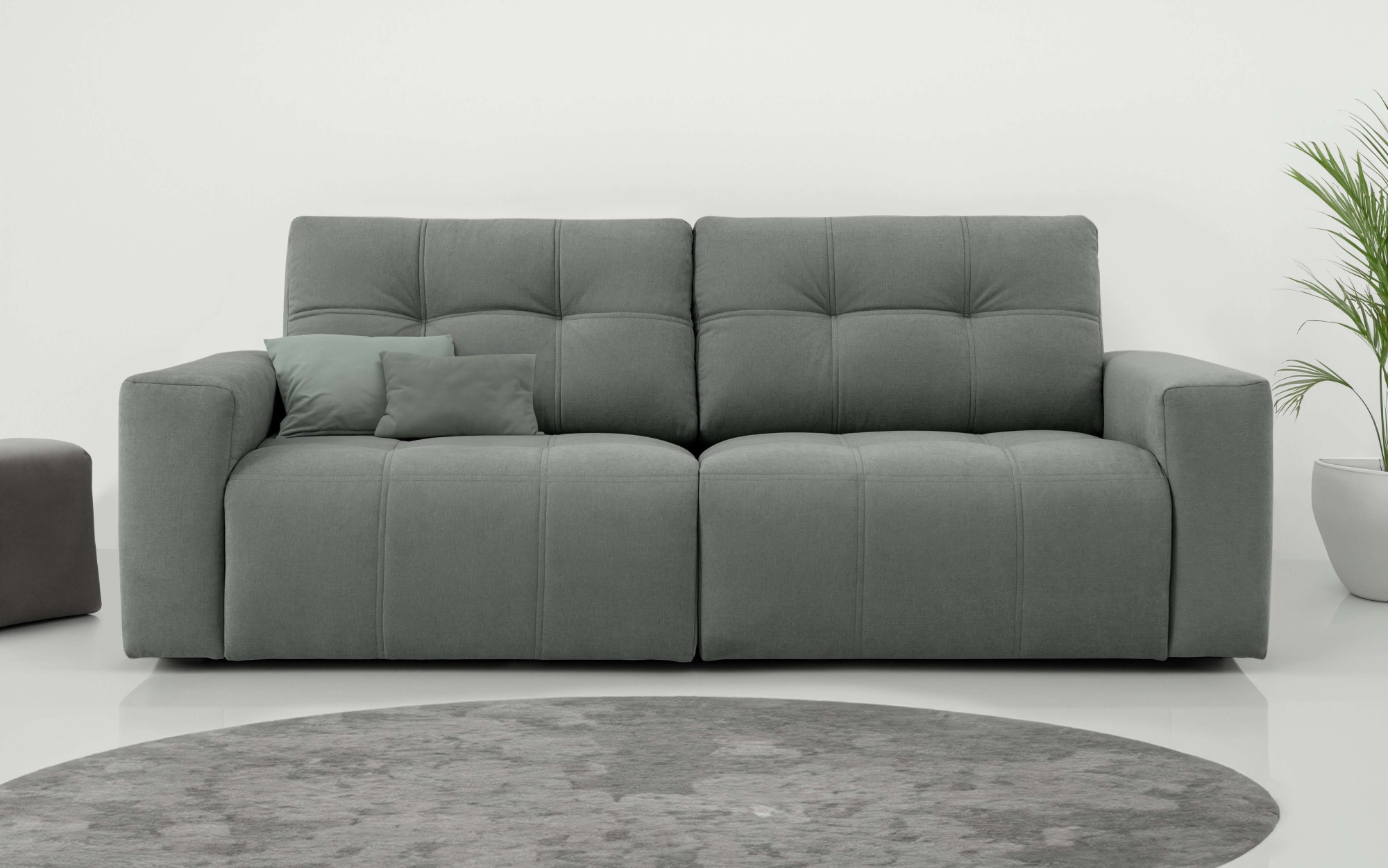 Home affaire 3-Sitzer "Turnon, Lounge-sofa, Breite 220 cm", Chenille, mit K günstig online kaufen