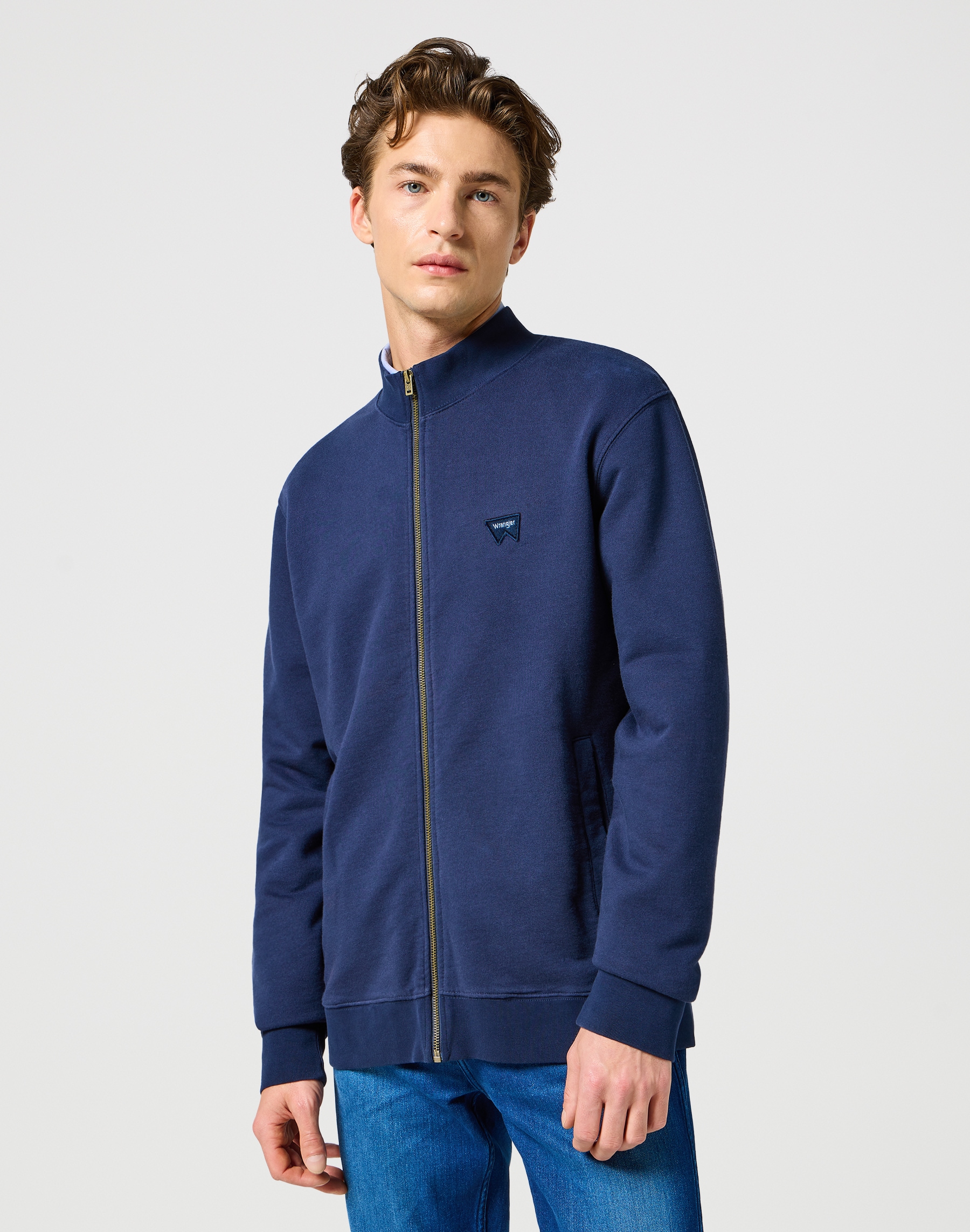 Wrangler Sweatjacke "FUNNEL NECK ZIP", mit Reißverschluss günstig online kaufen