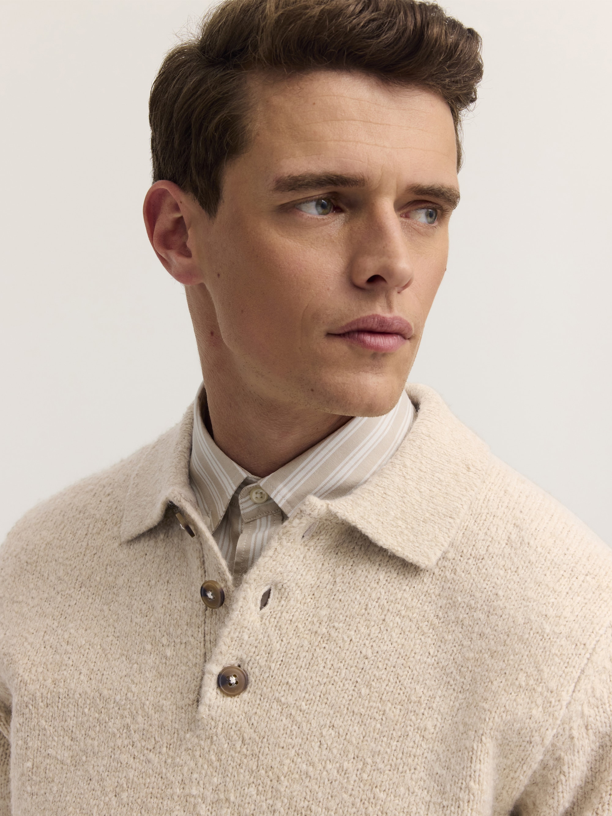 bugatti Poloshirt »Regular Fit« Regular Fit Wollmix Langarm