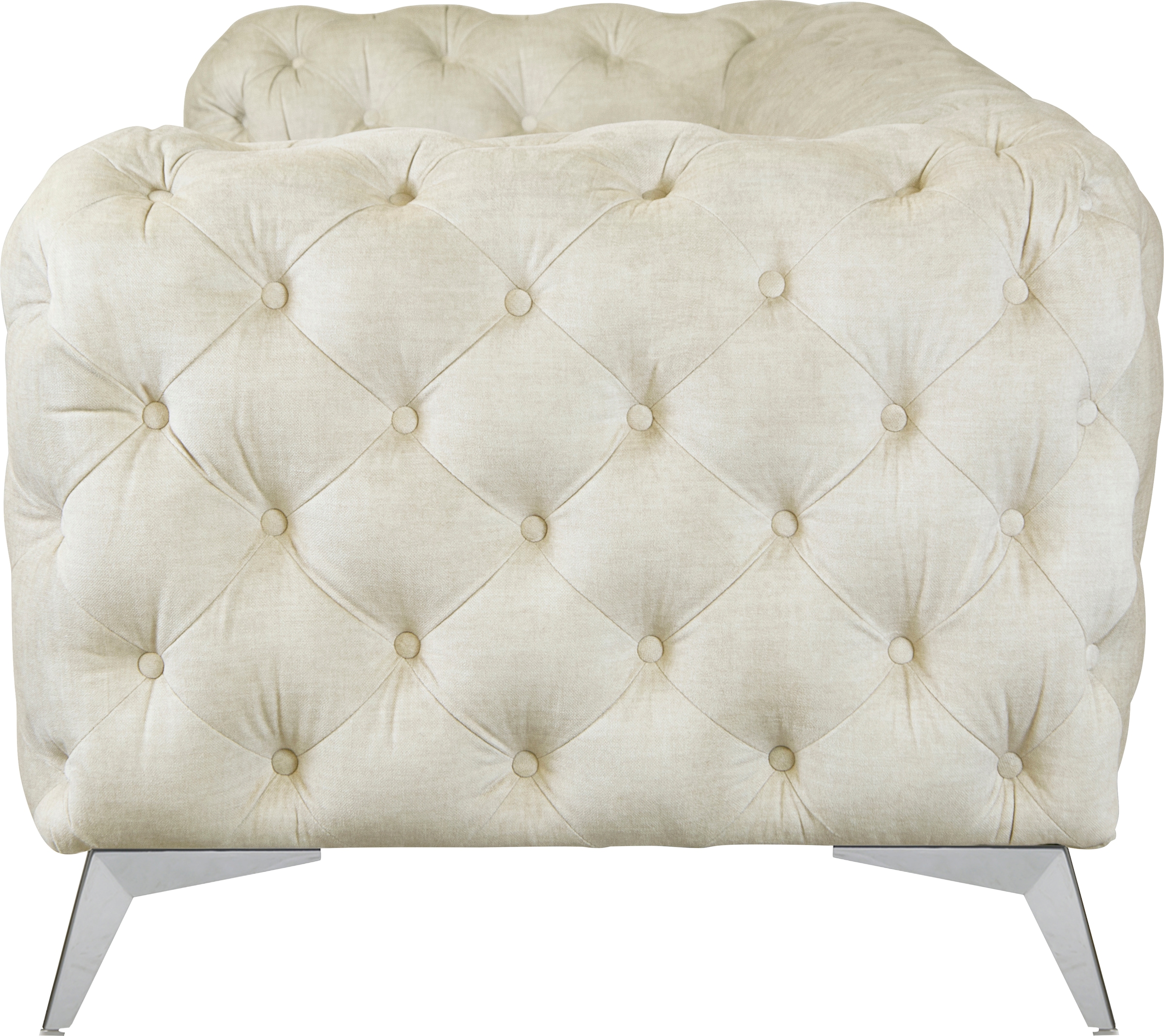 Leonique Chesterfield-Sofa »Glynis«, aufwändige Knopfheftung, moderne Chesterfield Optik, Fußfarbe wählbar